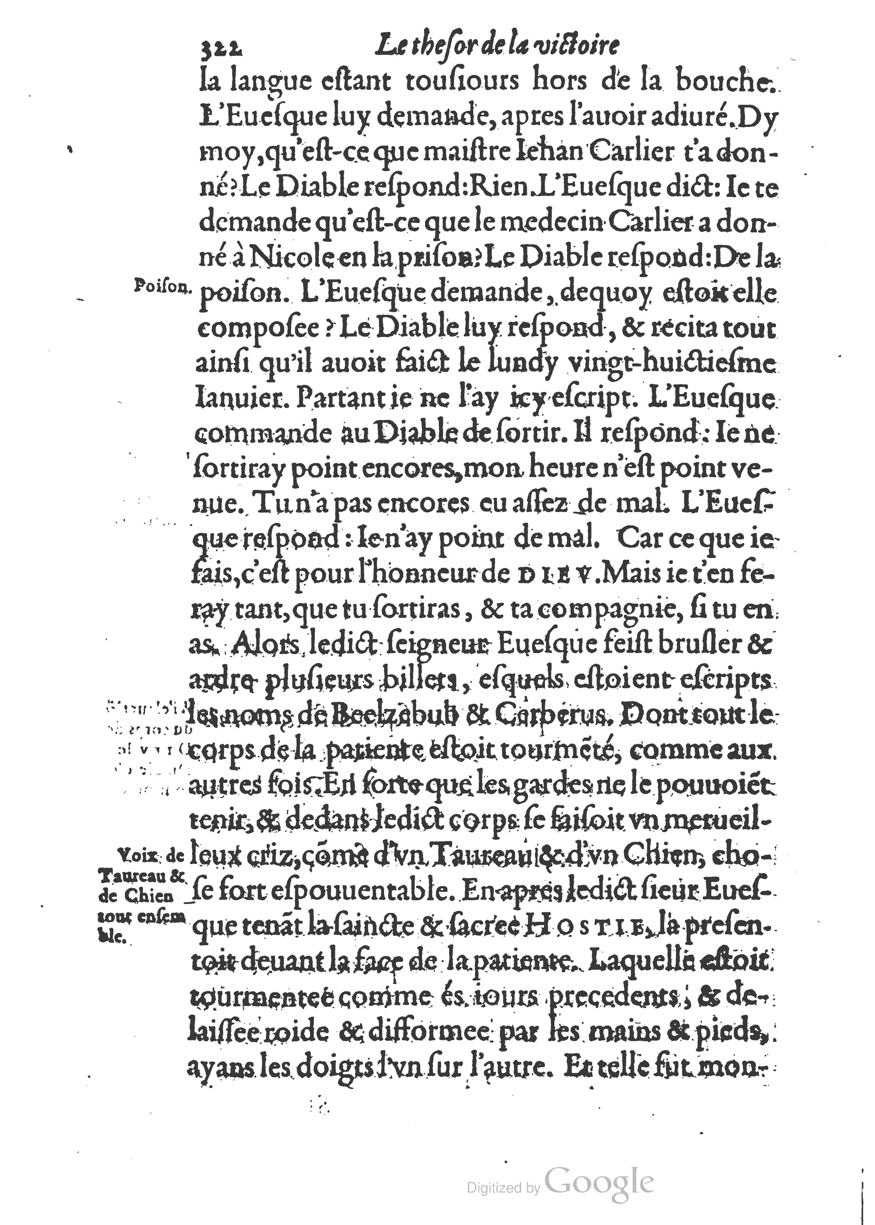 1578 - Nicolas Chesneau - Trésor et entière histoire de la triomphante victoire du corps de Dieu sur l’esprit malin - British Library