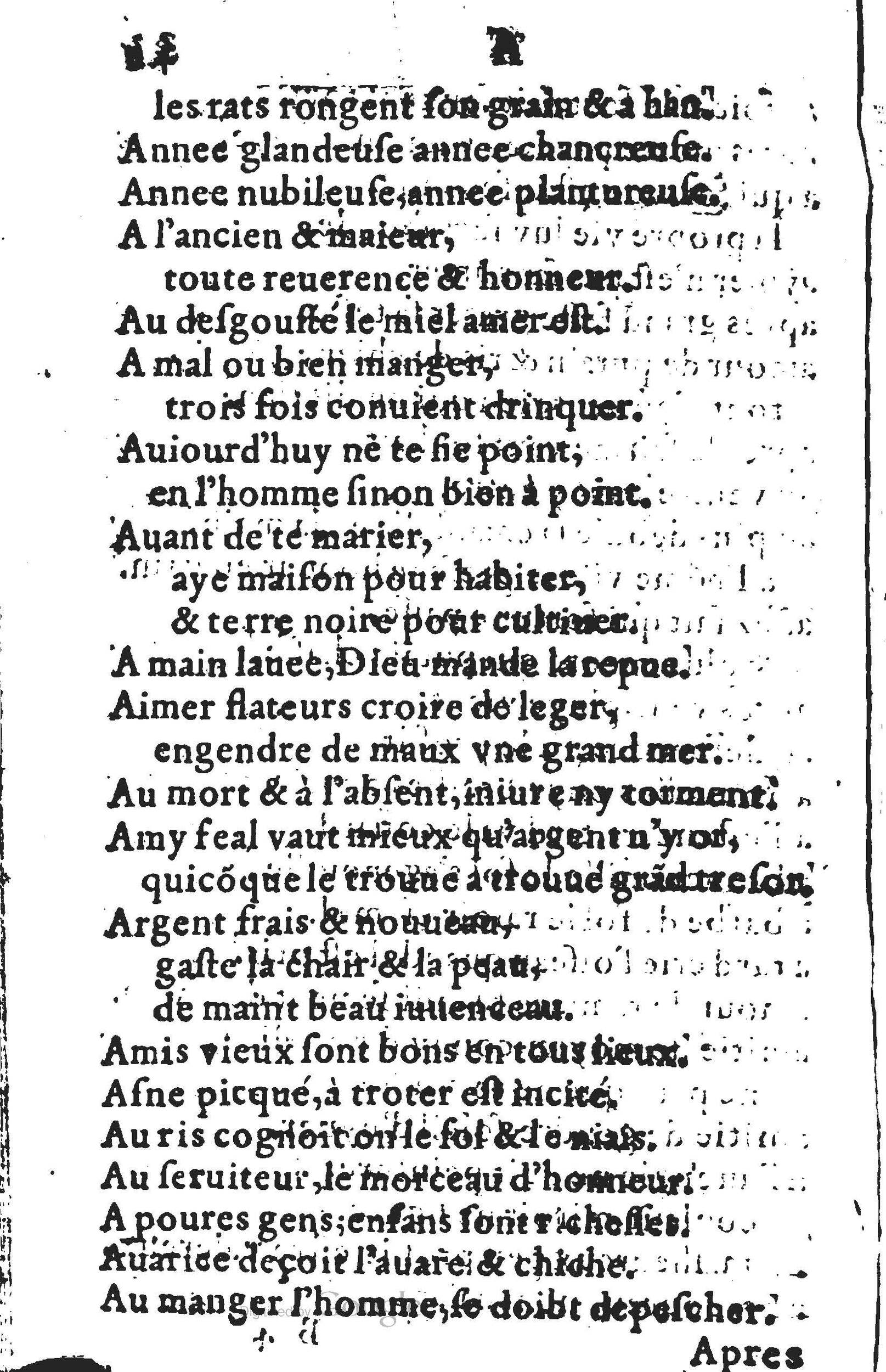 1578 - Nicolas Lescuyer - Trésor des sentences dorées - UGent