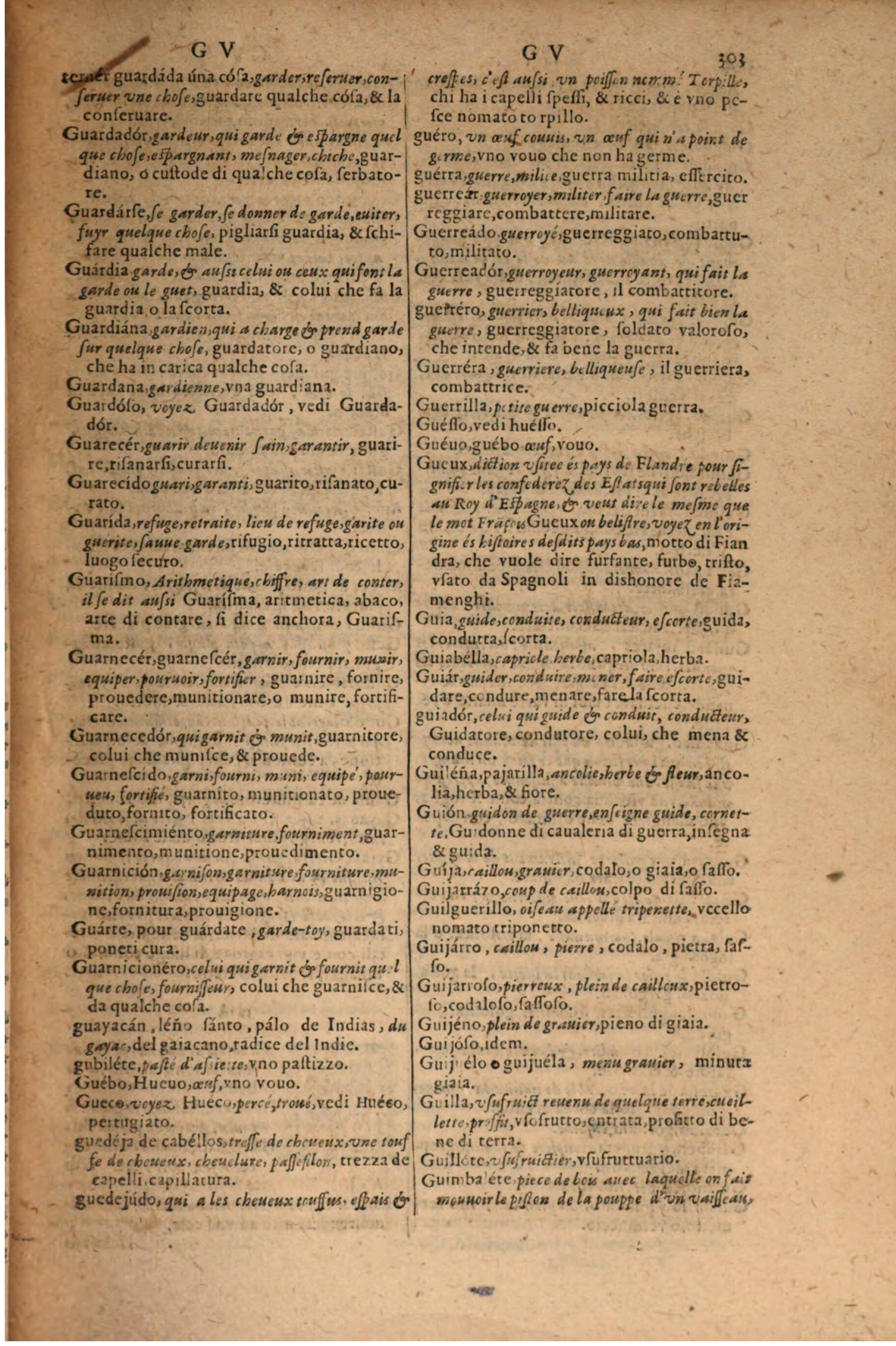 1606 Samuel Crespin Thresor des trois langues, francoise, italiene et espagnolle - BSB-321.jpeg