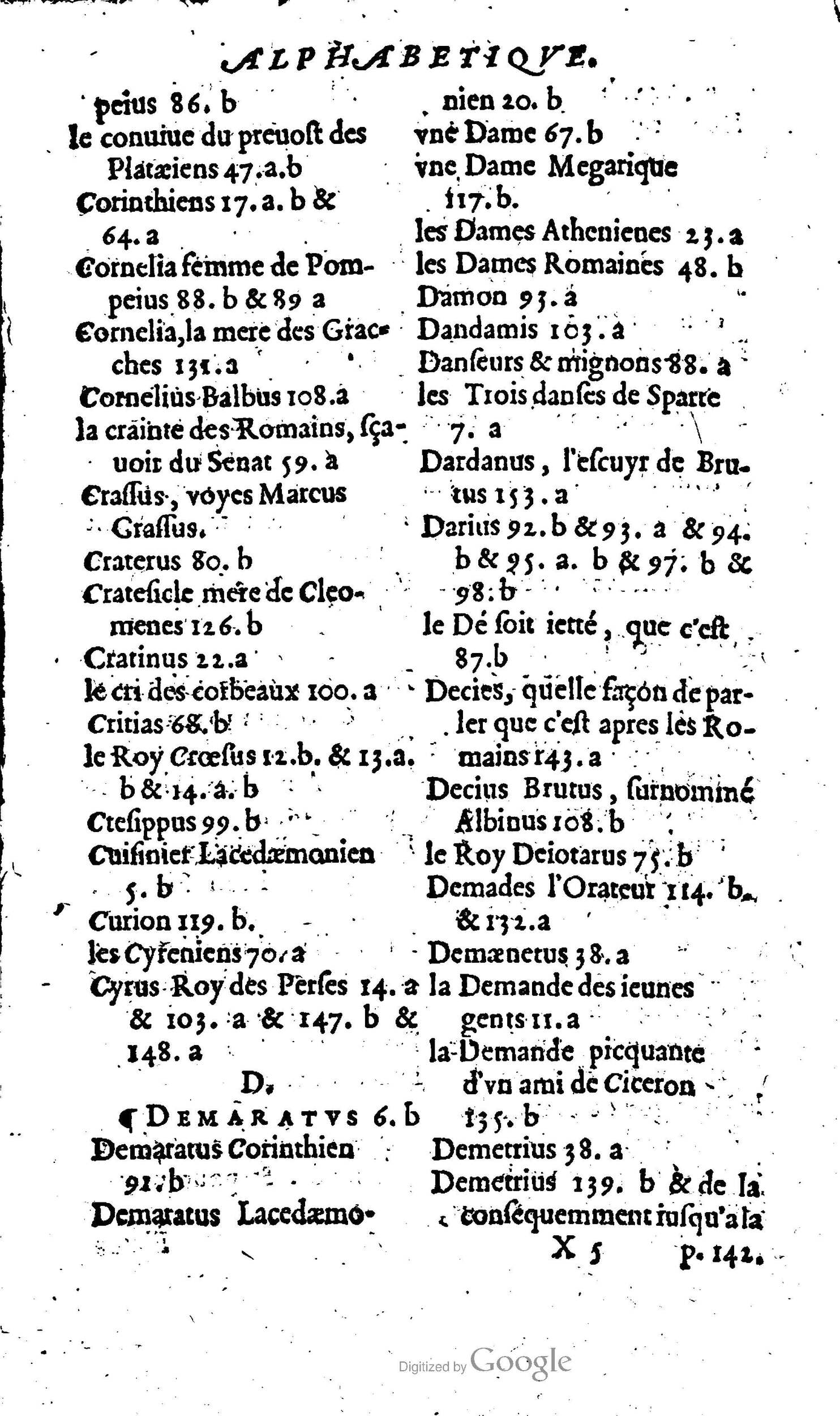 1568 - Willem Silvius - Trésor des vies de Plutarque - Anvers Plantin-Moretus