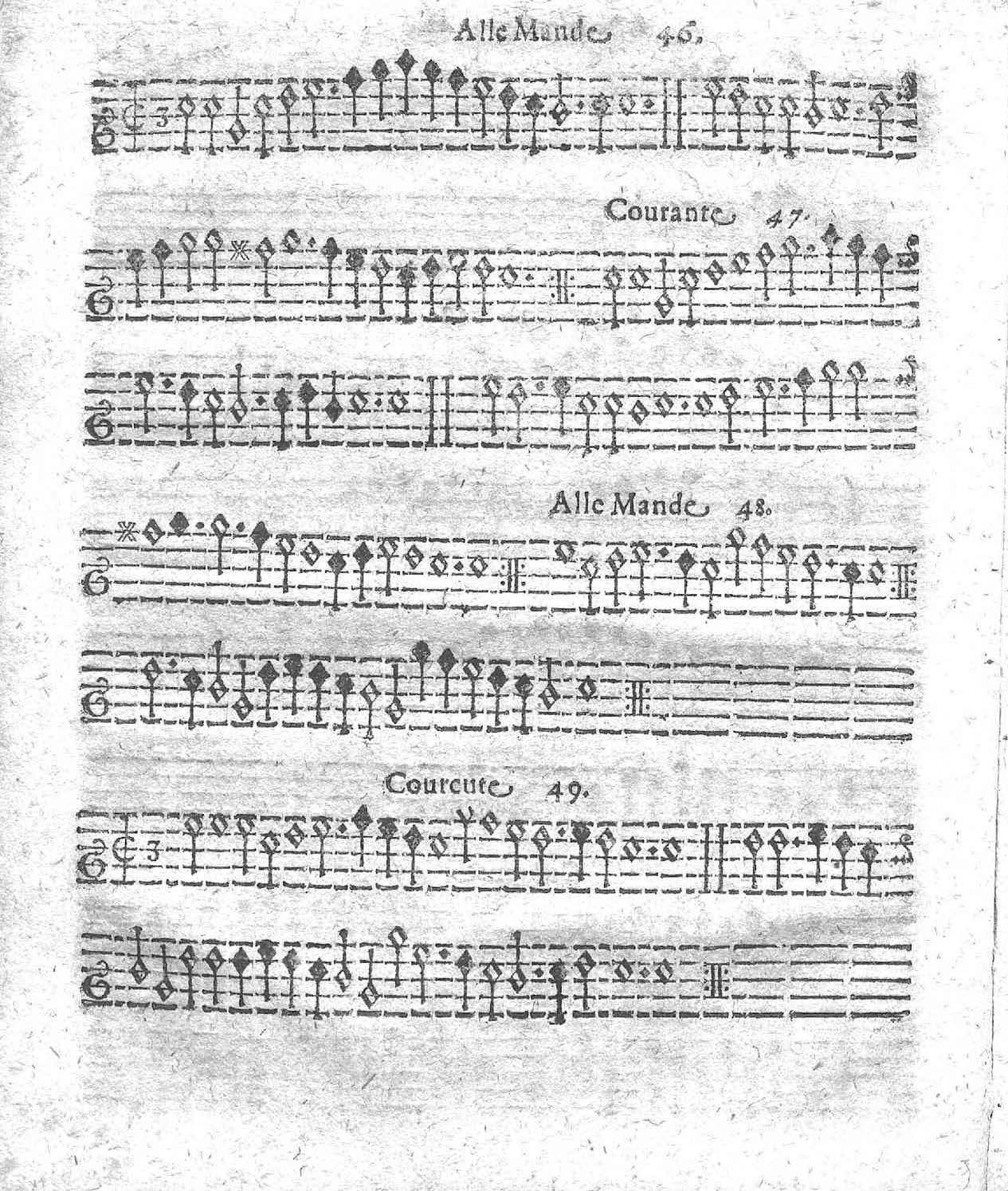 1621 - Jehan Weidnern - Trésor de toutes sortes de danses nouvelles à la française, allemande, espagnole, et italienne, à cinq et six parties - Vatican Apostolic Library