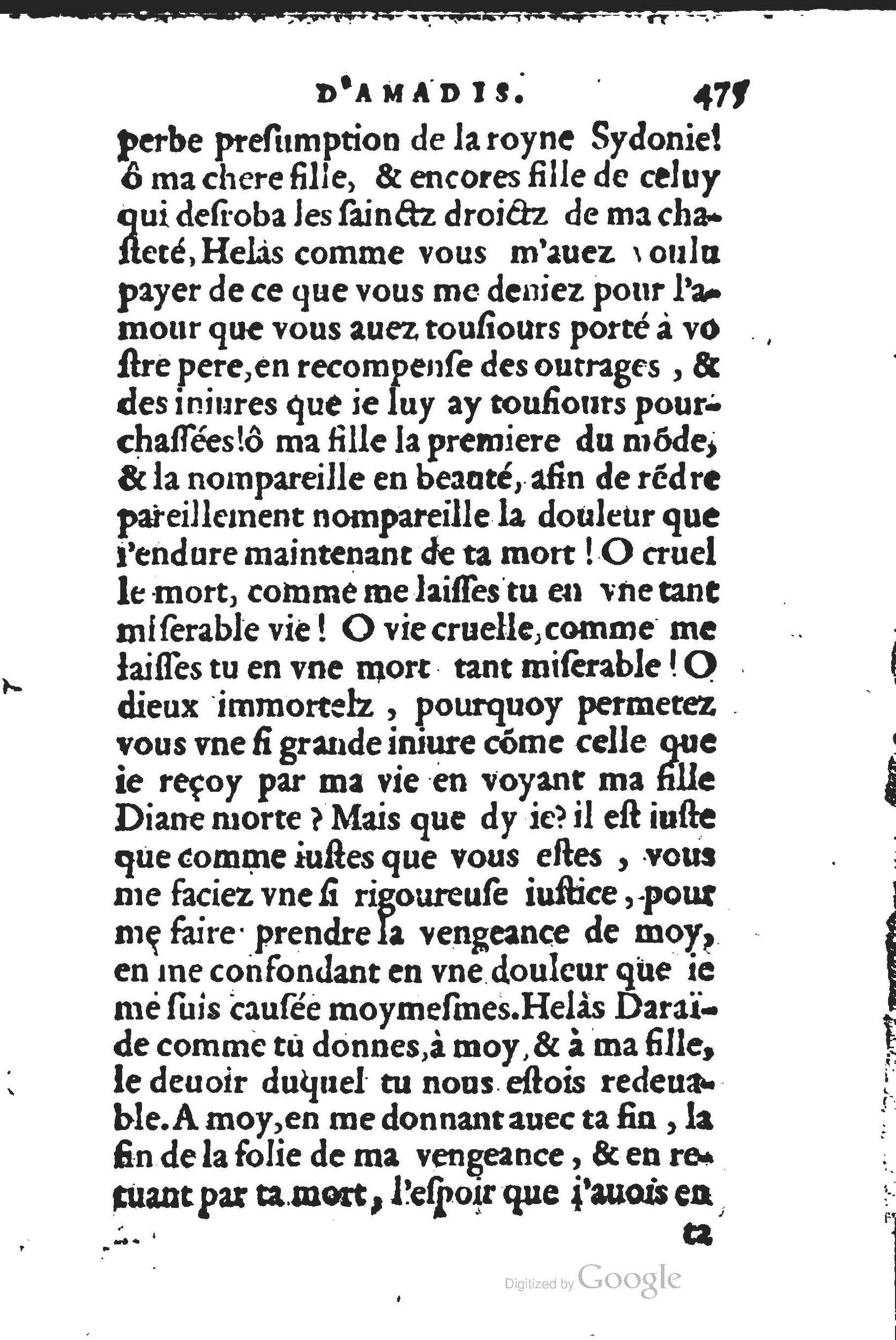 1560 - Jean d’Ogerolles et Gabriel Cotier Lyon - Trésor des Amadis - BSB Munich