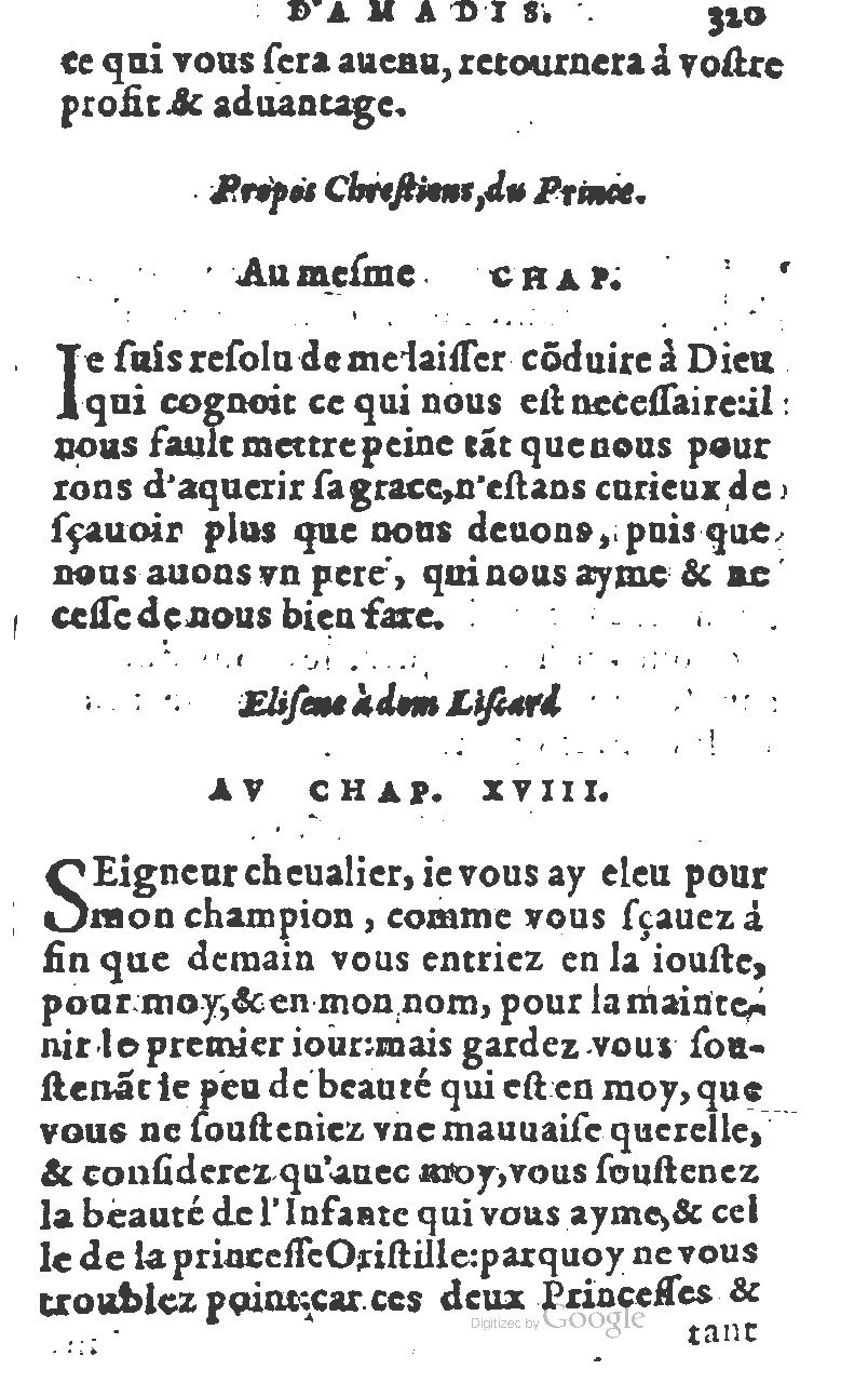 1582 - Jean Huguetan - Trésor des Amadis T. 1 - BM Lyon