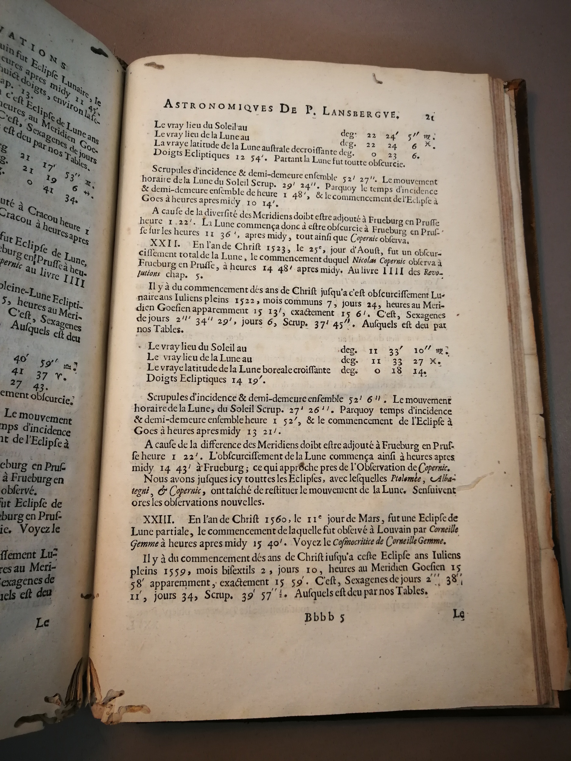 1633 - Zacharie Roman - Trésor d’observations astronomiques - BM Marseille