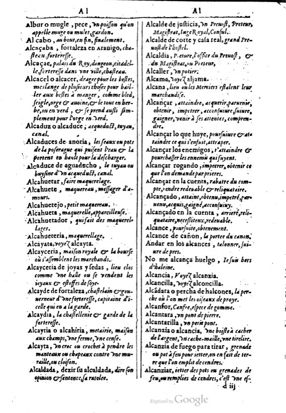 1616 - Veuve Marc Orry - Trésor des deux langues espagnole et française (Première et Seconde parties) - BM Lyon