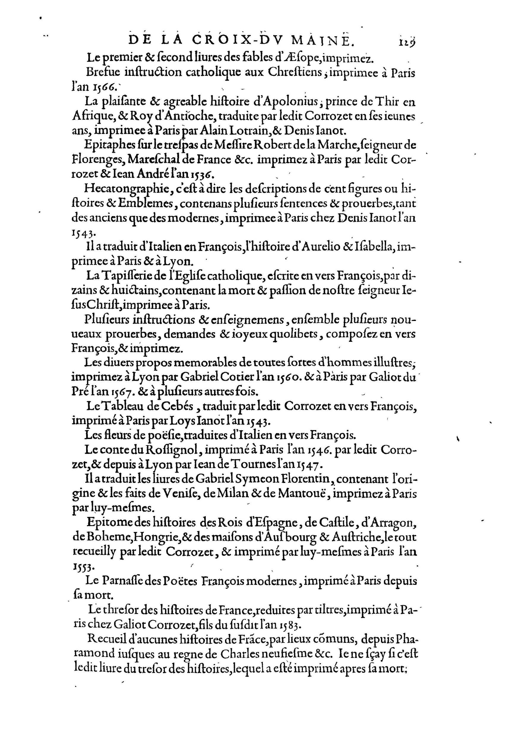 1584 - Abel L&#039;Angelier - Bibliothèques françaises - BnF