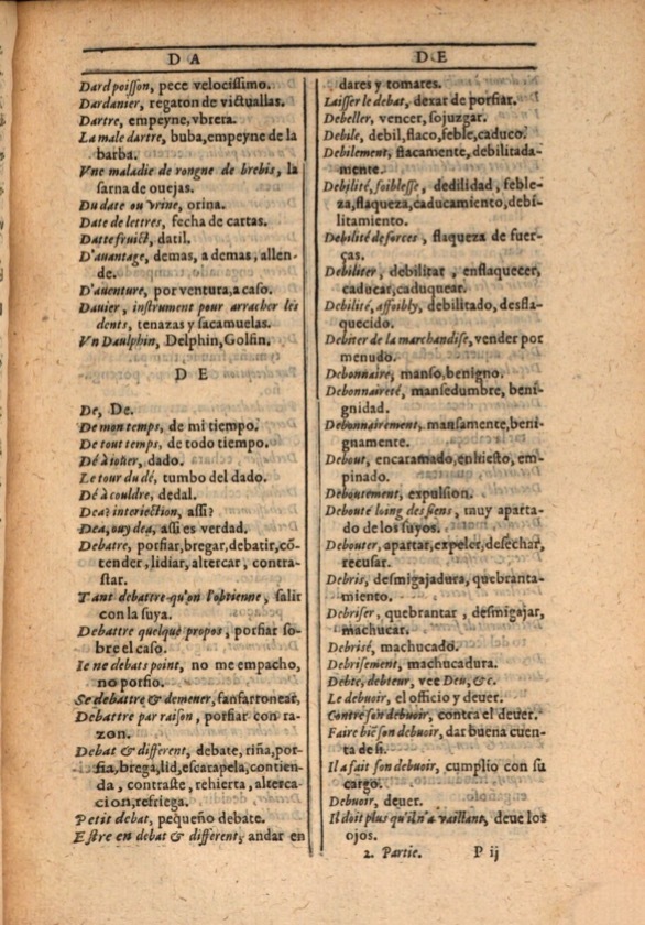 1607 - Marc Orry - Trésor des deux langues espagnole et française (Première et Seconde parties) - ÖNB Wien