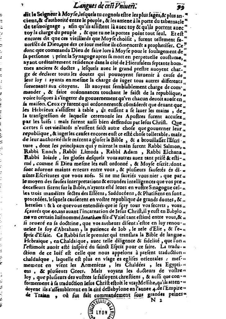 1613 - Matthieu Berjon - Trésor de l’histoire des langues de cet univers - BM Lyon