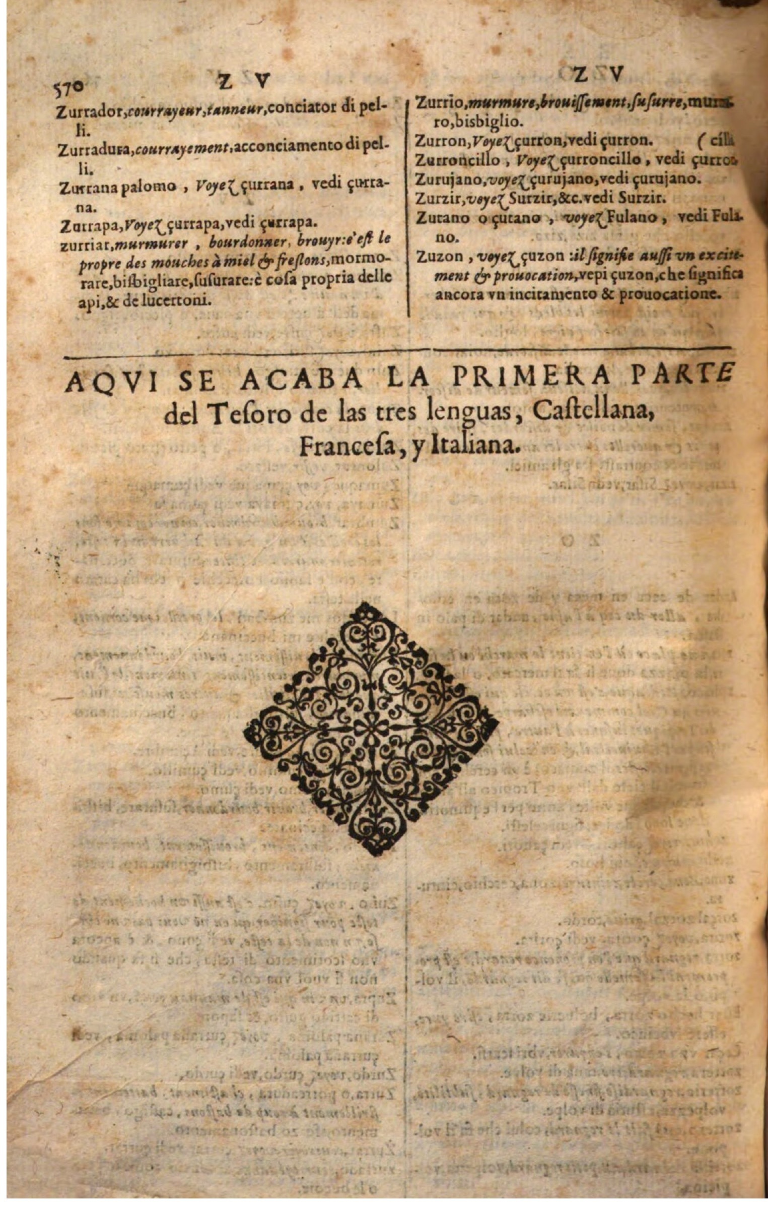 1644 - Jacques Crespin - Trésor des trois langues - Passau