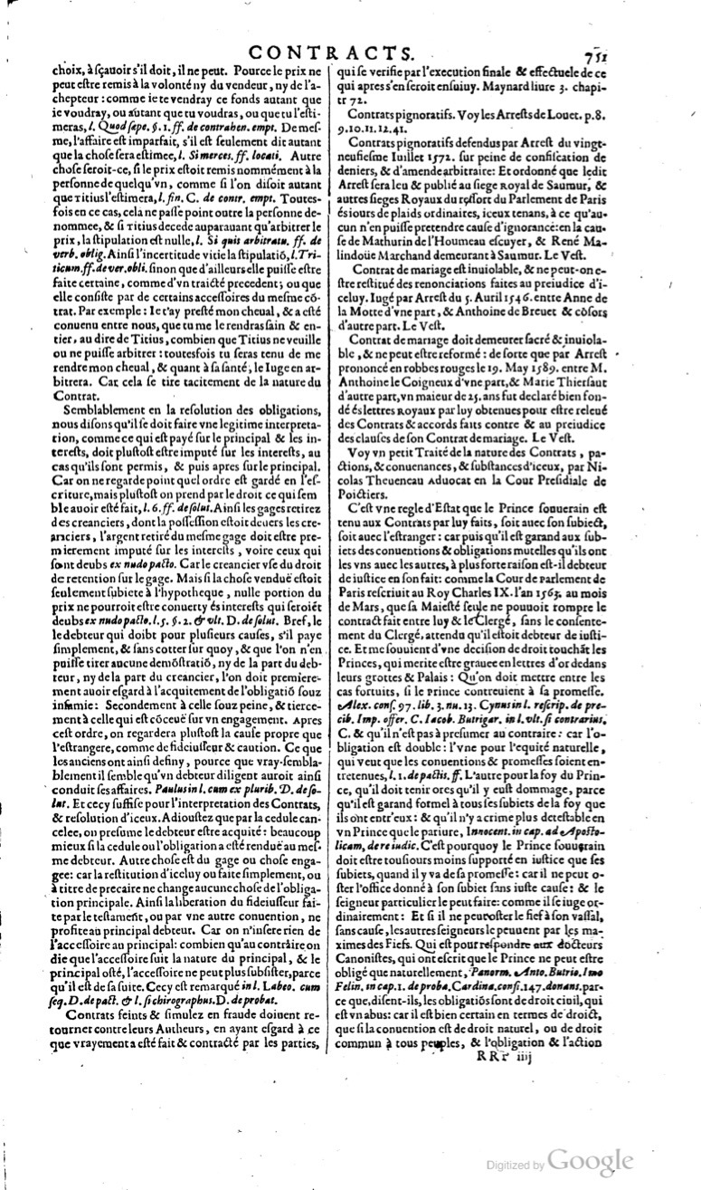 1629 - Veuve Nicolas Buon - Trésor du droit français (29620 T. 1) - BM Lyon