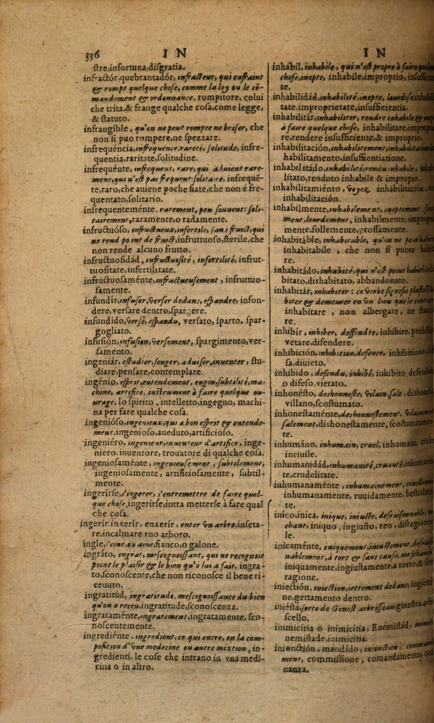 1617 - Samuel Crespin - Trésor des trois langues espagnole, française et italienne (Première partie) - Regensburg