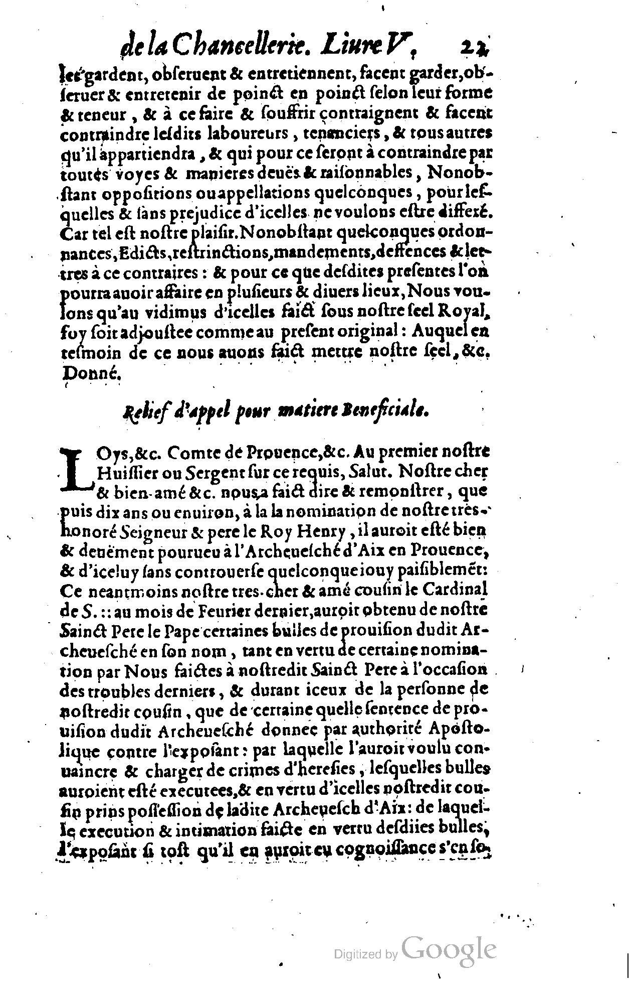 1614 - Jean Richer - Trésor du nouveau style et protocole de la chancellerie de France - BSB Munich