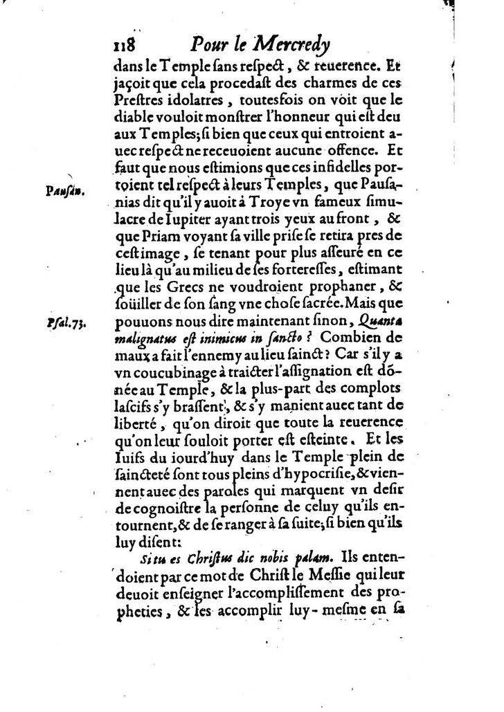1607 - Nicolas Du Fossé - Trésor quadragésimal - T 02 - BM Lyon