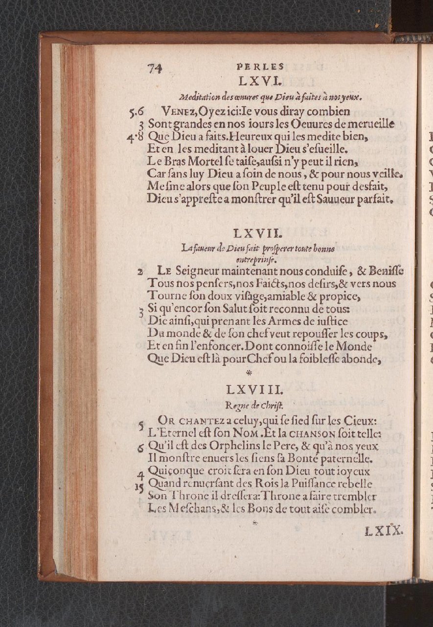 1577 - Jean de Laon - Trésor des 150 psaumes de David - Genève