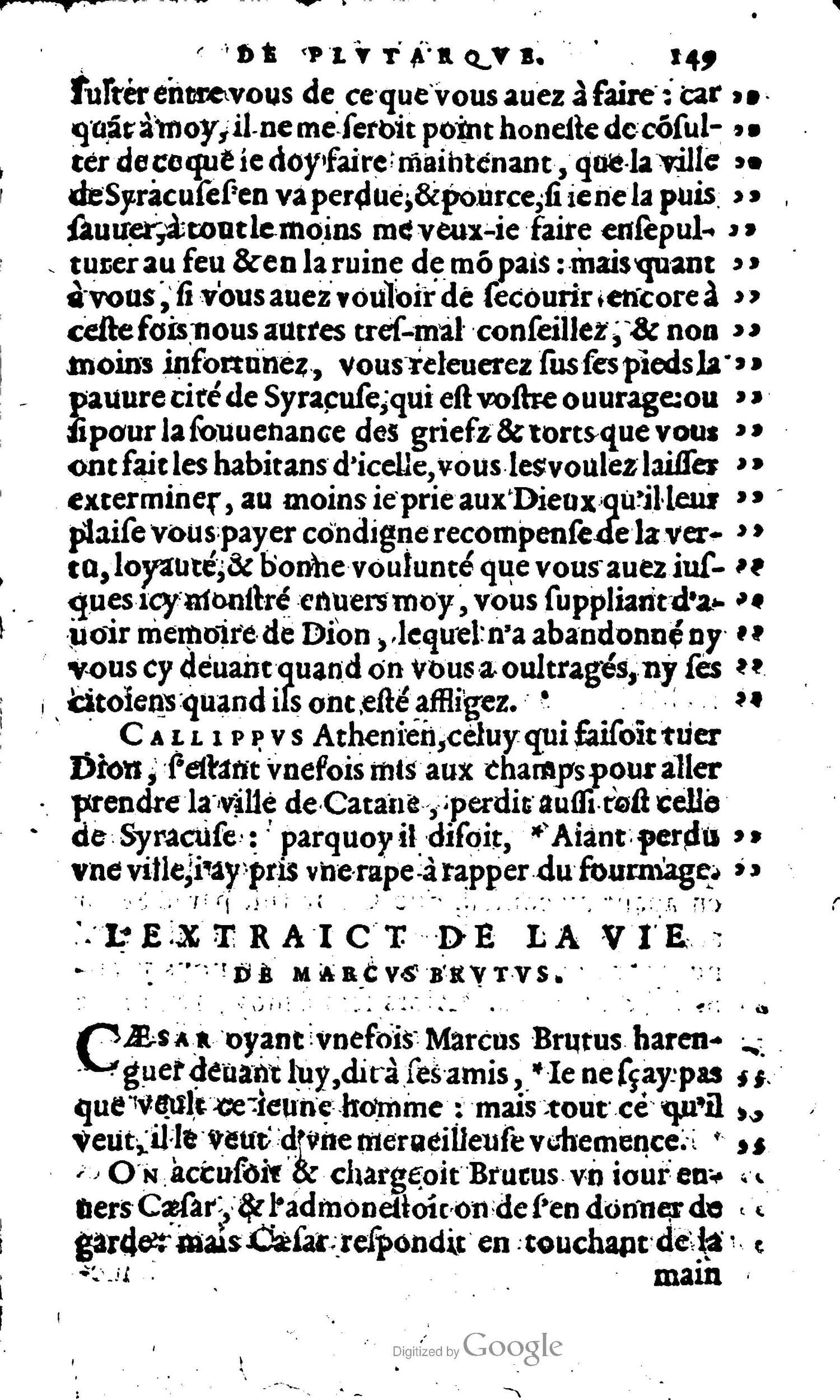 1568 - Willem Silvius - Trésor des vies de Plutarque - Anvers Plantin-Moretus 1568 - Willem Silvius - Trésor des vies de Plutarque - Anvers Plantin-Moretus