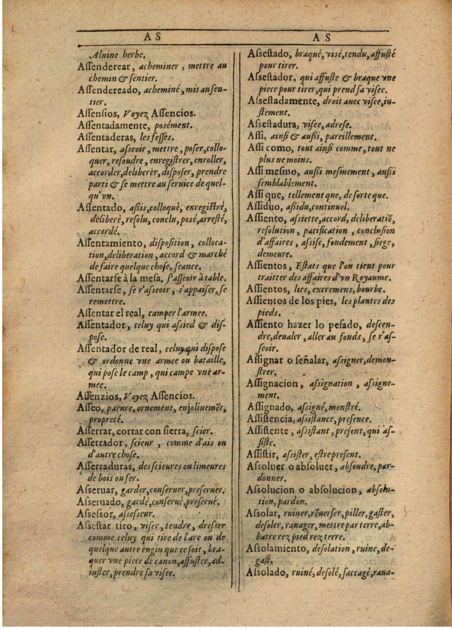 1607 - Marc Orry - Trésor des deux langues espagnole et française (Première partie) - BSB Munich 1607 - Marc Orry - Trésor des deux langues espagnole et française (Première partie) - BSB Munich