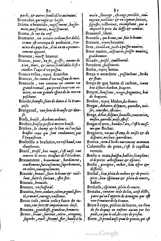 1621 - Adrian Tiffaine - Trésor des deux langues espagnole et française - BM Lyon