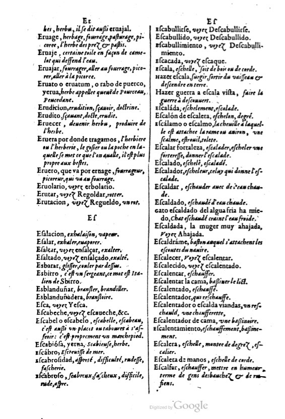 1621 - Adrian Tiffaine - Trésor des deux langues espagnole et française - BM Lyon