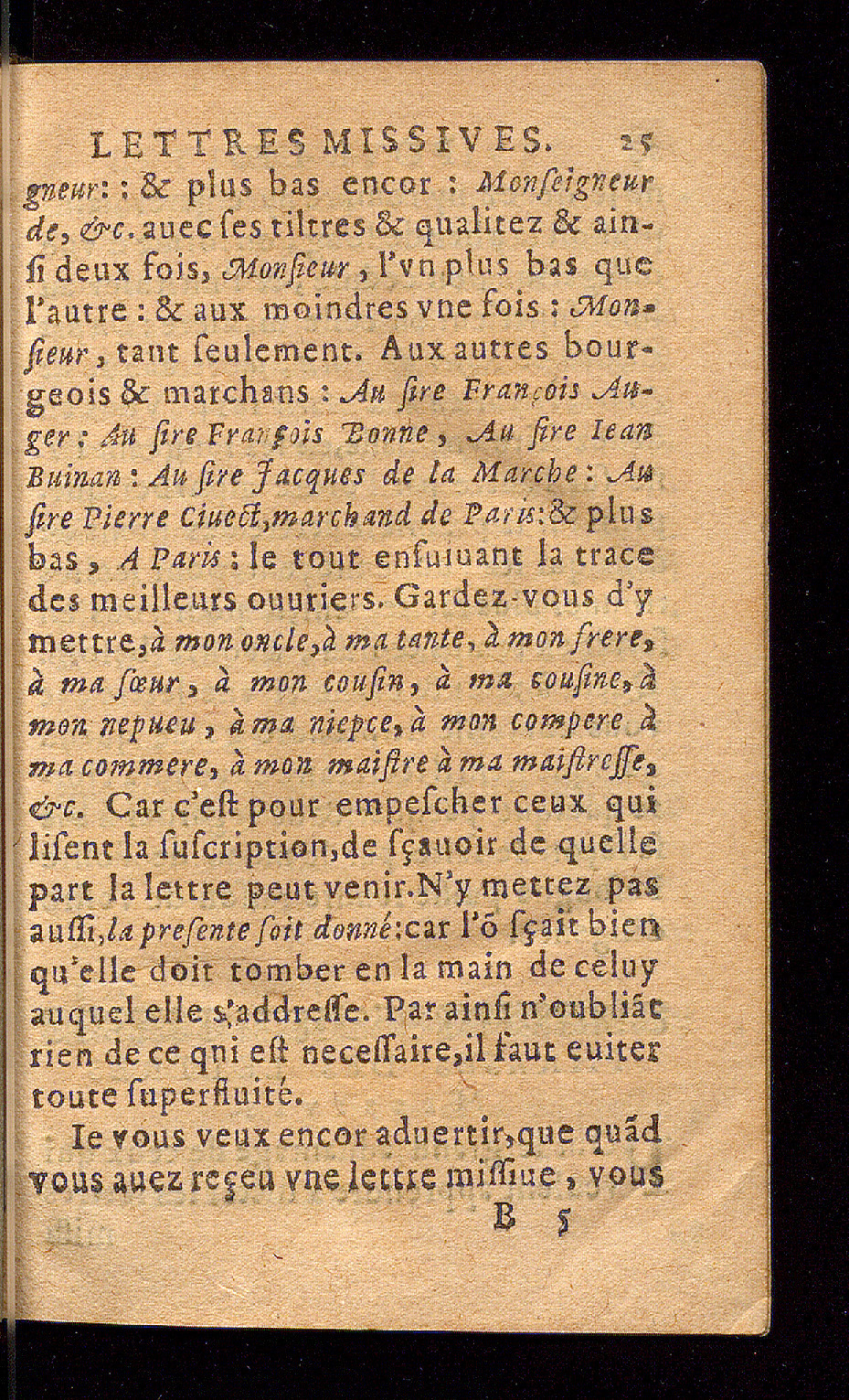 1614 - Barthélemy Vincent - Élite et Trésor des lettres missives - Bâle