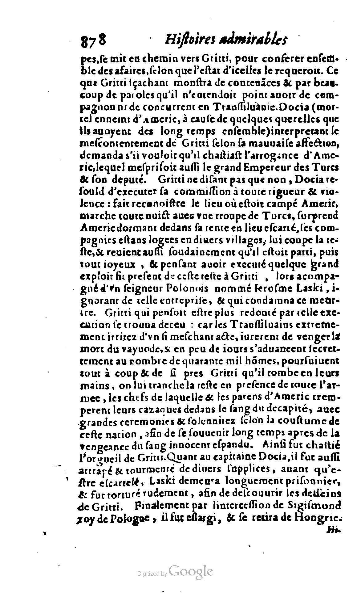 1620 - Samuel Crespin - Trésor d’histoires admirables et mémorables - BCU Lausanne