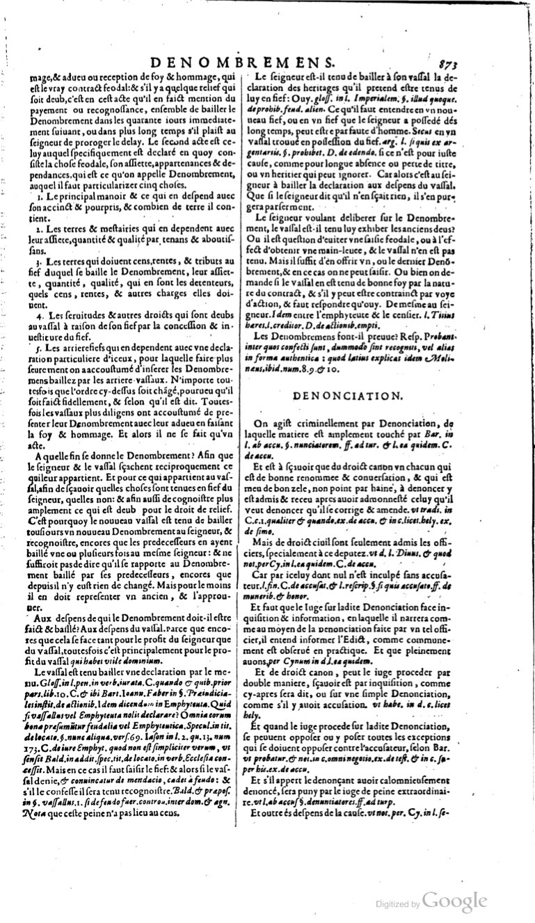 1629 - Veuve Nicolas Buon - Trésor du droit français (21754 T. 1) - BM Lyon