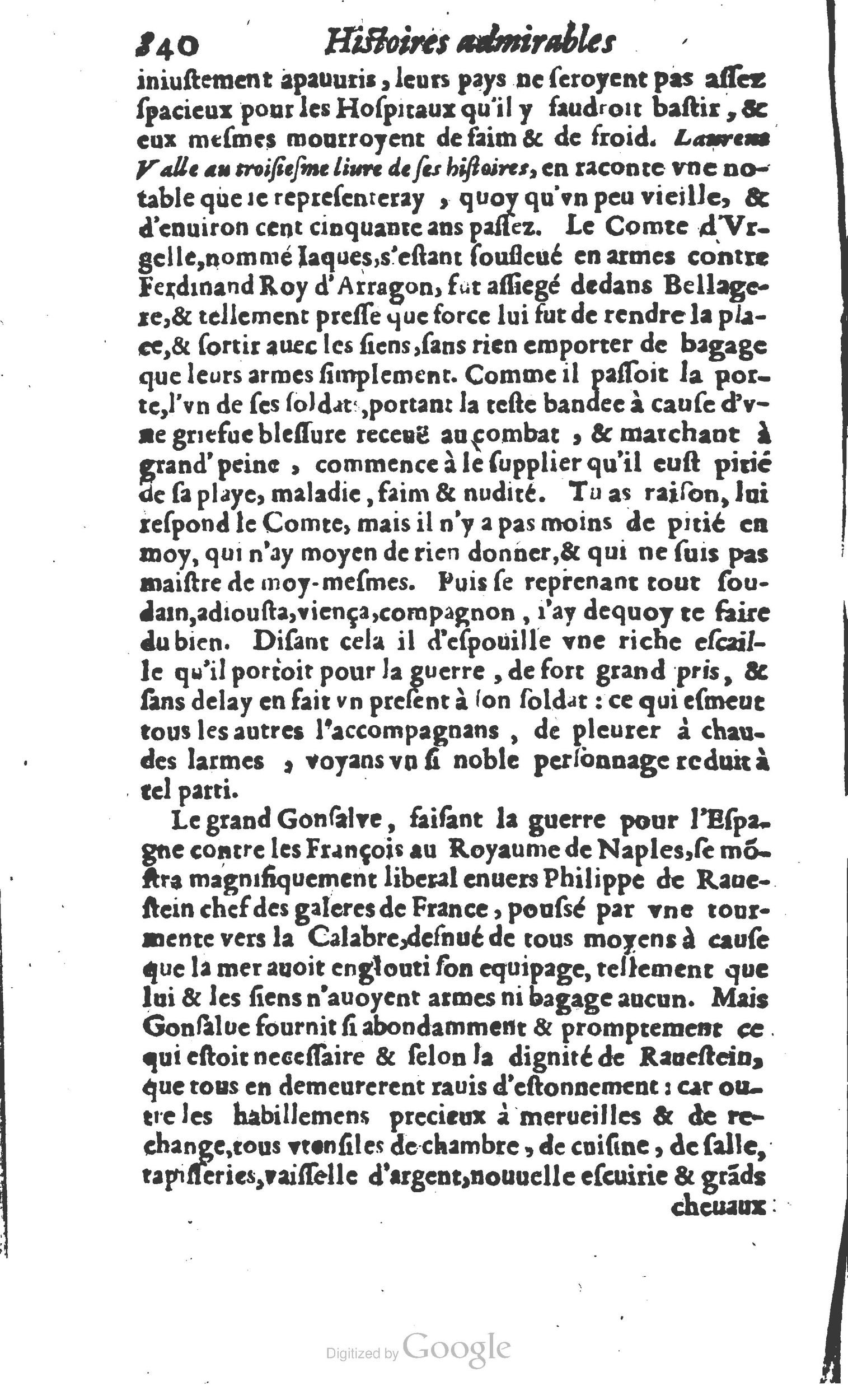 1610 - Paul Marceau - Trésor d’histoires admirables et mémorables - Princeton