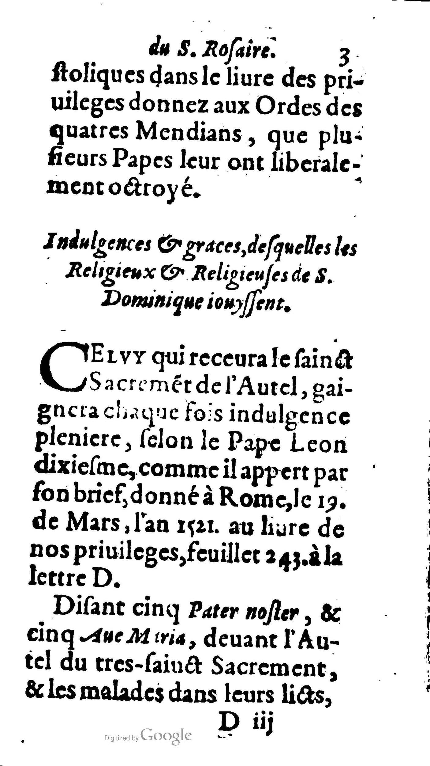 1604 - Jean Le Bouc - Trésor des indulgences du Saint Rosaire - BM Lyon 1604 - Jean Le Bouc - Trésor des indulgences du Saint Rosaire - BM Lyon