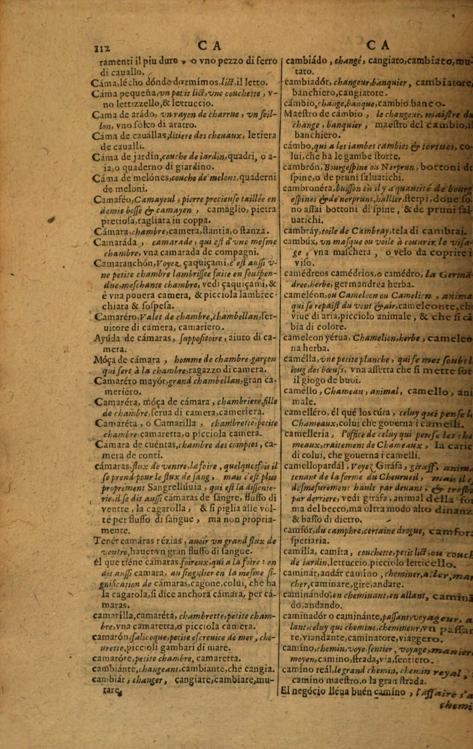 1617 - Samuel Crespin - Trésor des trois langues espagnole, française et italienne (Première partie) - Regensburg