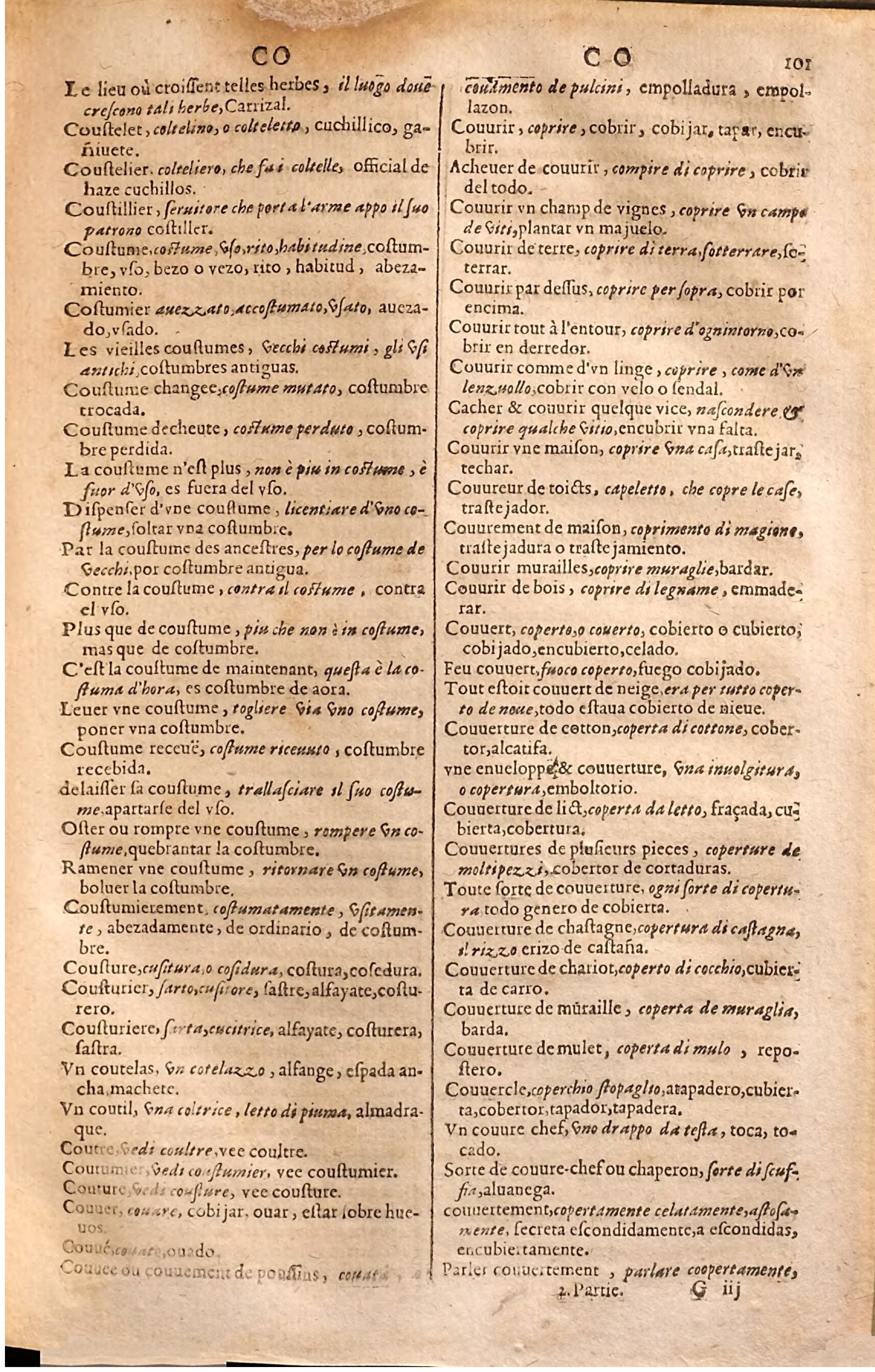 1627 - Jacques Crespin - Trésor des trois langues (Seconde partie) - Regensburg