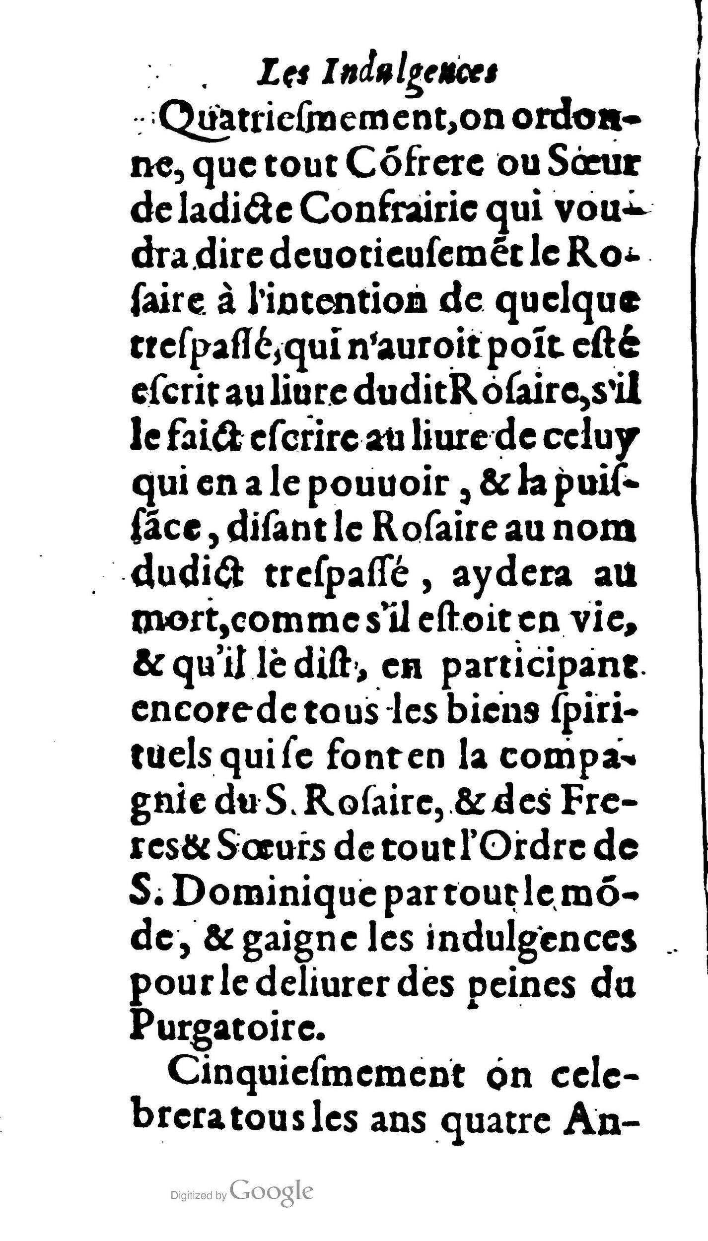 1604 - Jean Le Bouc - Trésor des indulgences du Saint Rosaire - BM Lyon