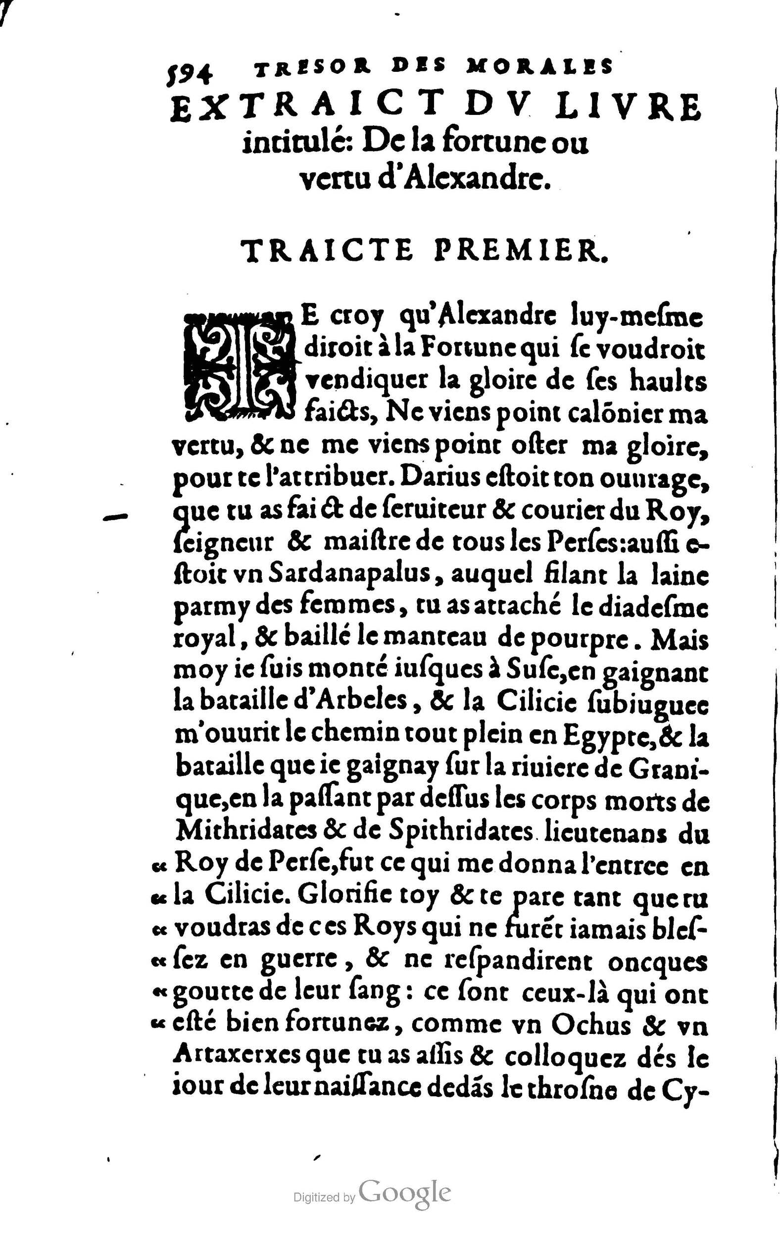 1578 - Jean Poupy - Trésor des morales de Plutarque - BSB Munich