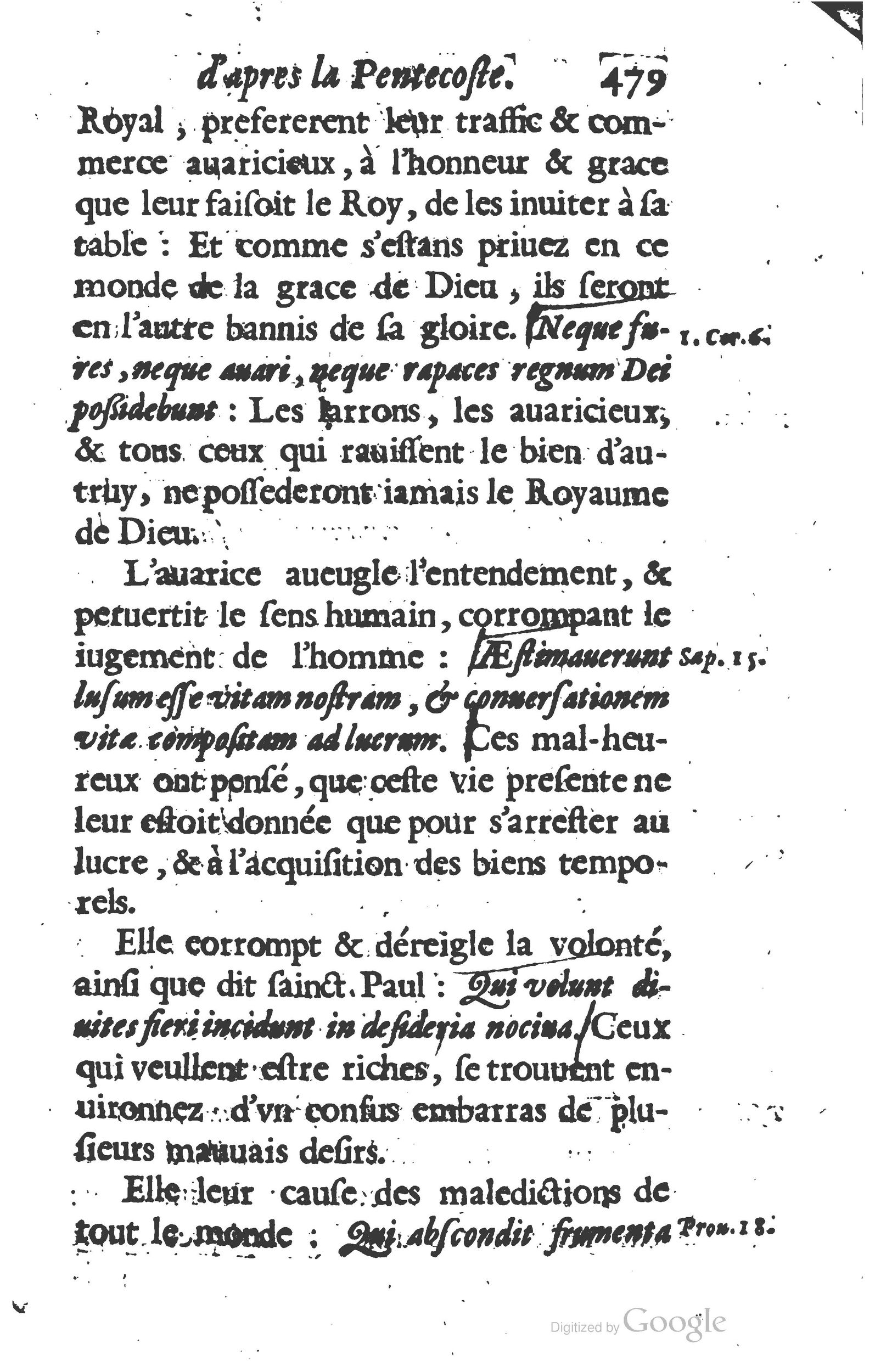 1629 - Manassés de Préaulx - Sermons ou Trésors de la piété chrétienne - BM Lyon