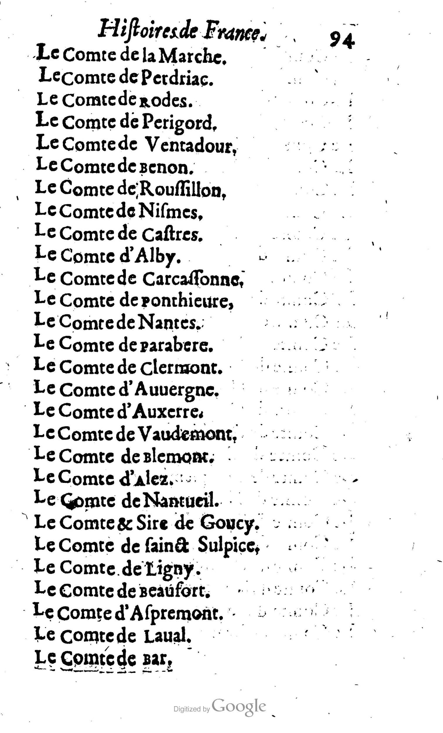 1638 - Jean Corrozet - Trésor des histoires de France - BM Lyon