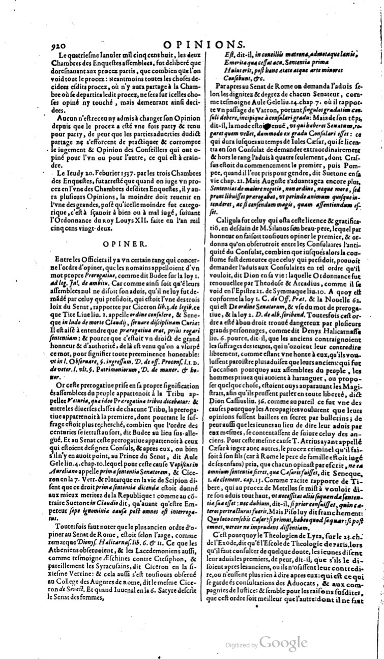 1629 - Veuve Nicolas Buon - Trésor du droit français (21754 T. 2) - BM Lyon