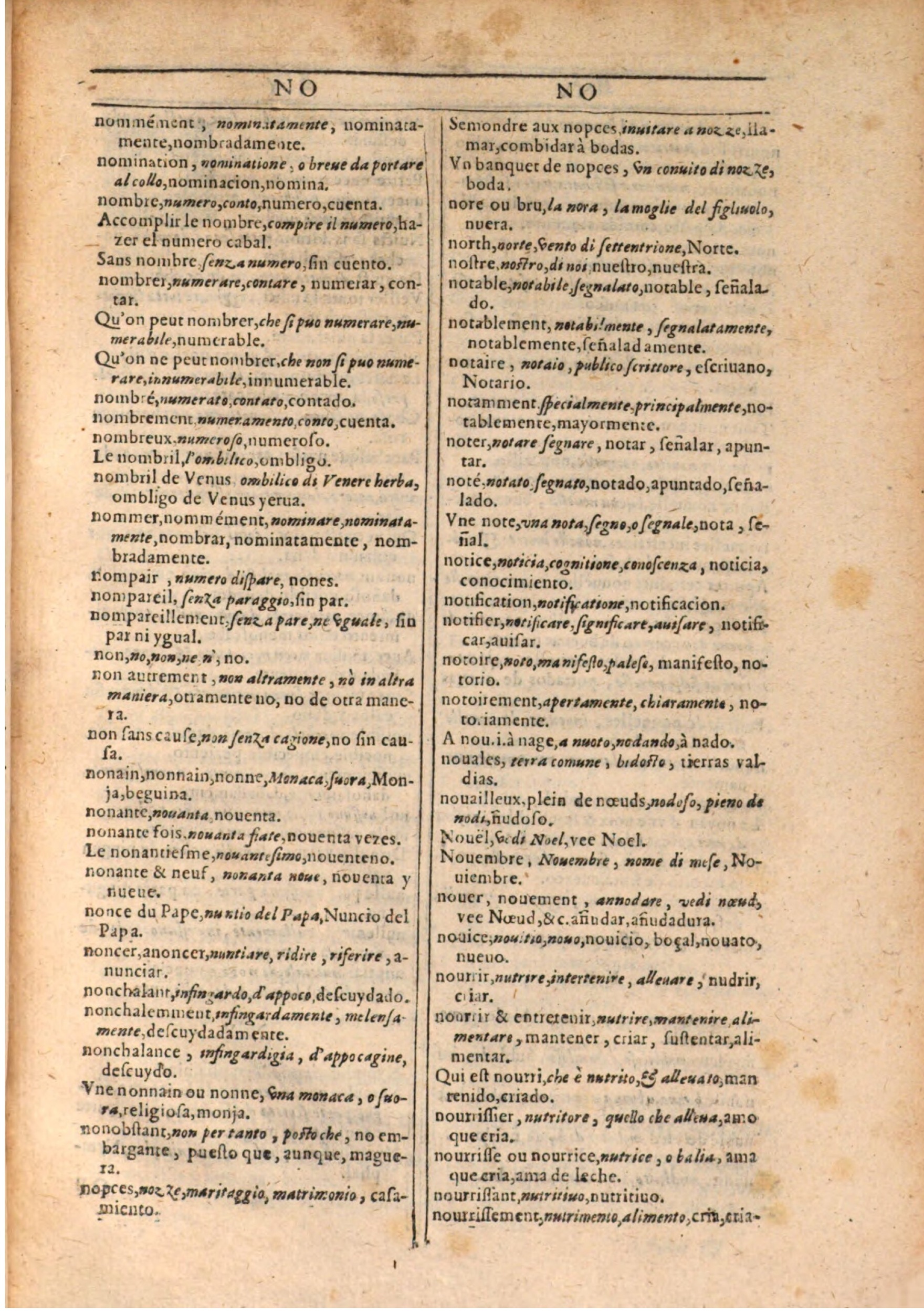 1609 - Philippe Albert et Alexandre Pernet - Trésor des trois langues française, italienne et espagnole (Seconde partie) - BSB Munich 1609 - Philippe Albert et Alexandre Pernet - Trésor des trois langues française, italienne et espagnole (Seconde partie) - BSB Munich