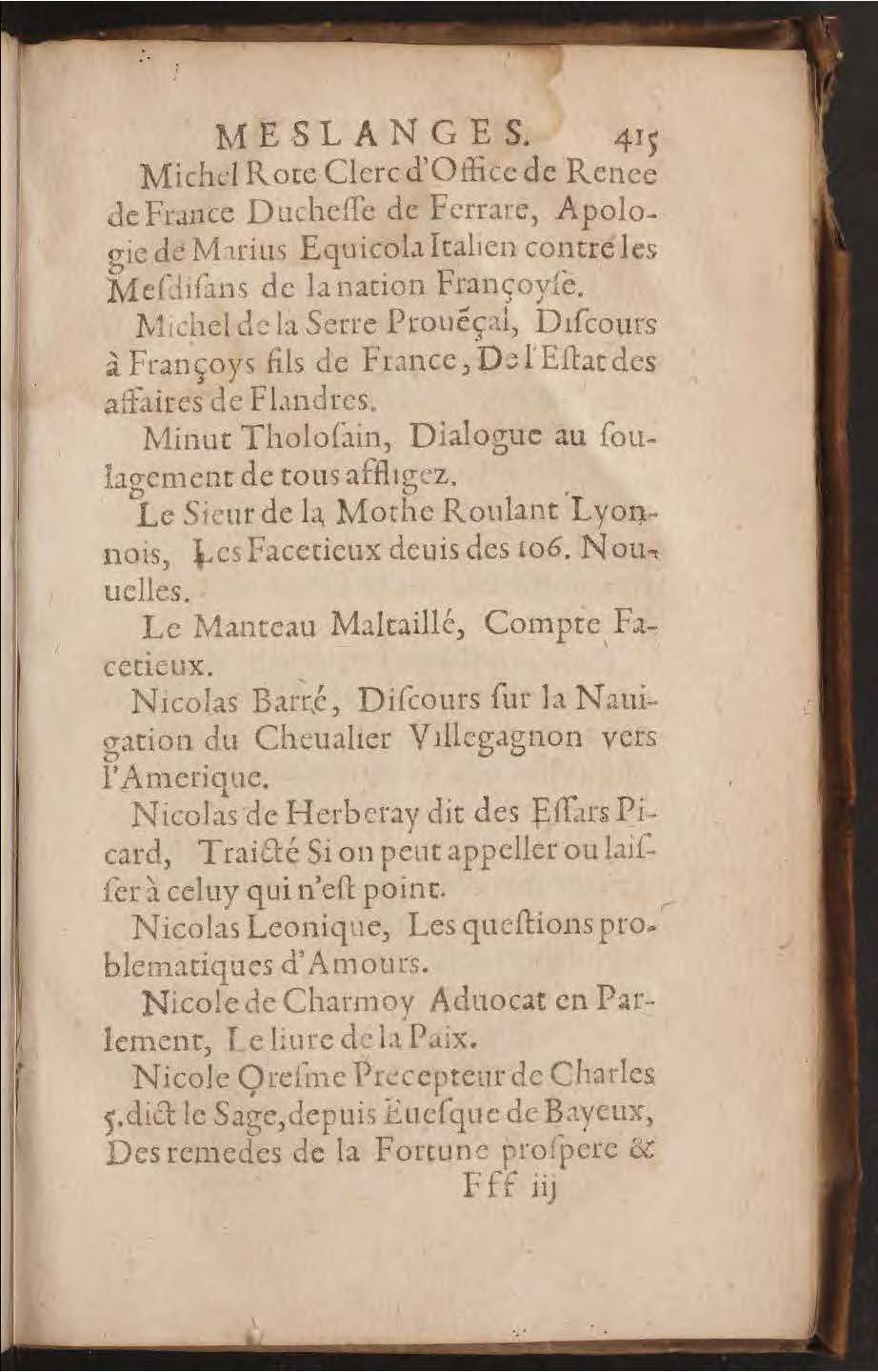 1602 - François Jacquin - Trésor des bons esprits français - BnF Arsenal