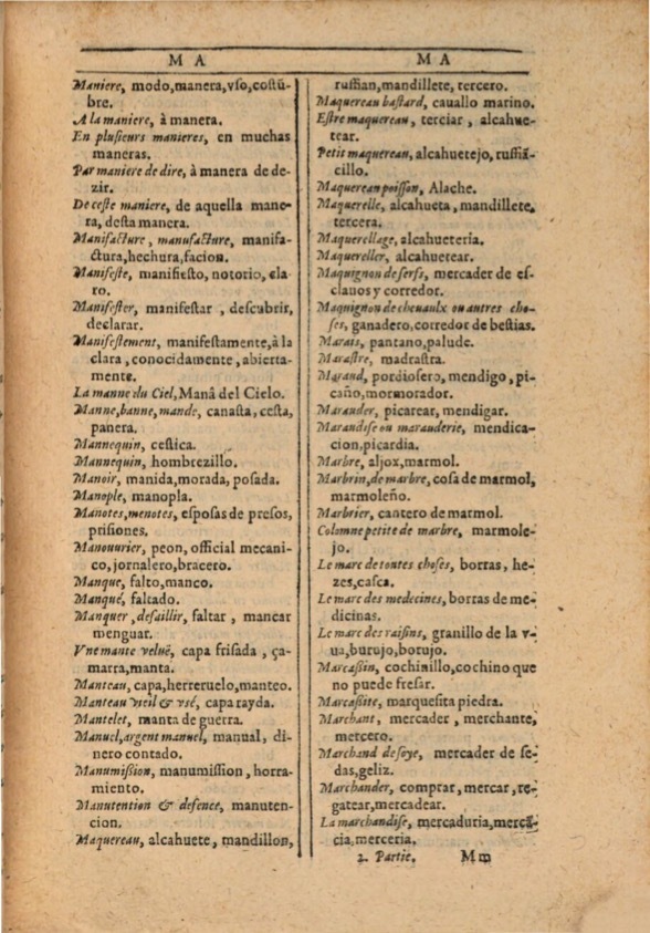 1607 - Marc Orry - Trésor des deux langues espagnole et française (Première et Seconde parties) - ÖNB Wien