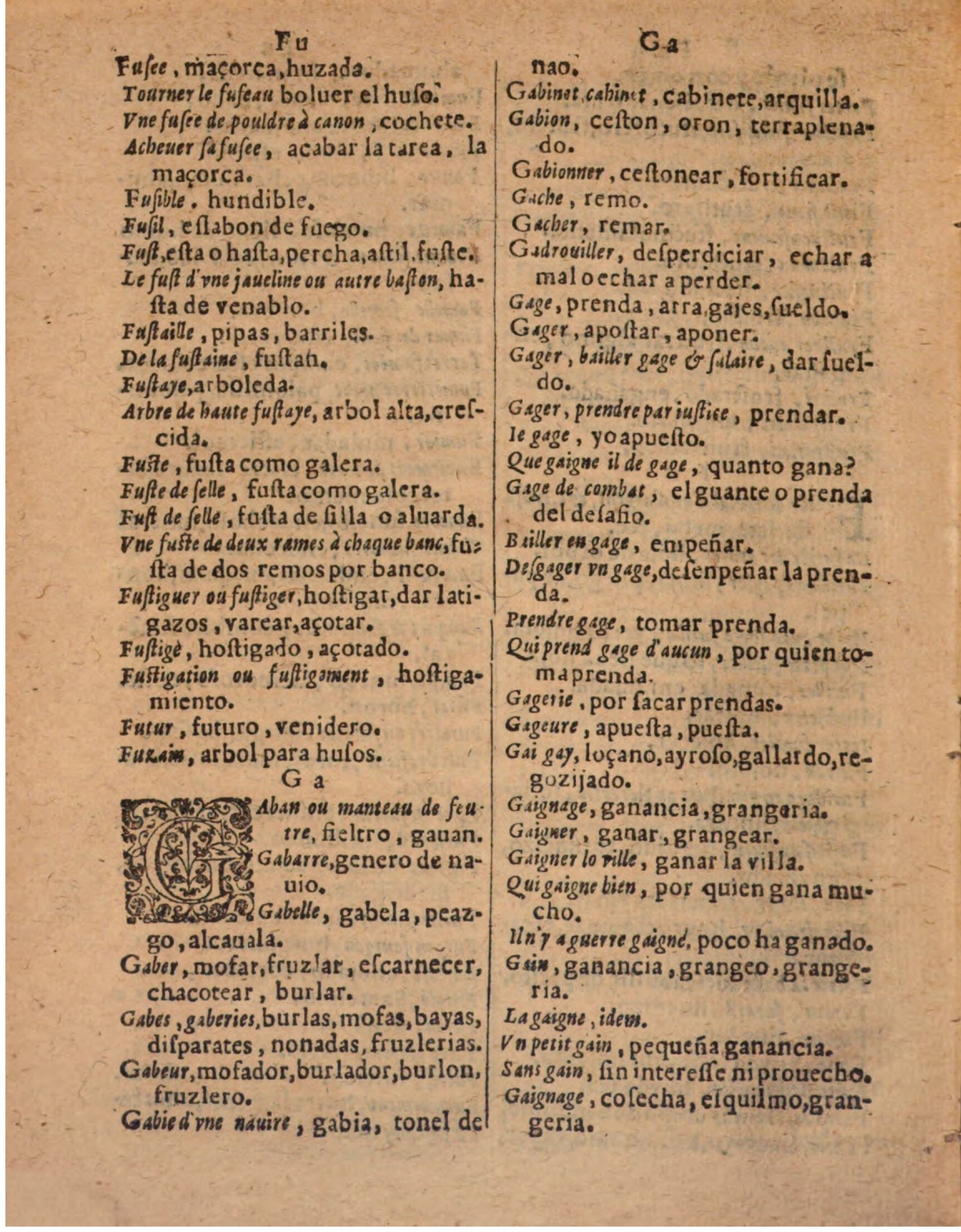 1624 - Hubert Antoine - Trésor des deux langues espagnole et française (Seconde partie) - BSB Munich