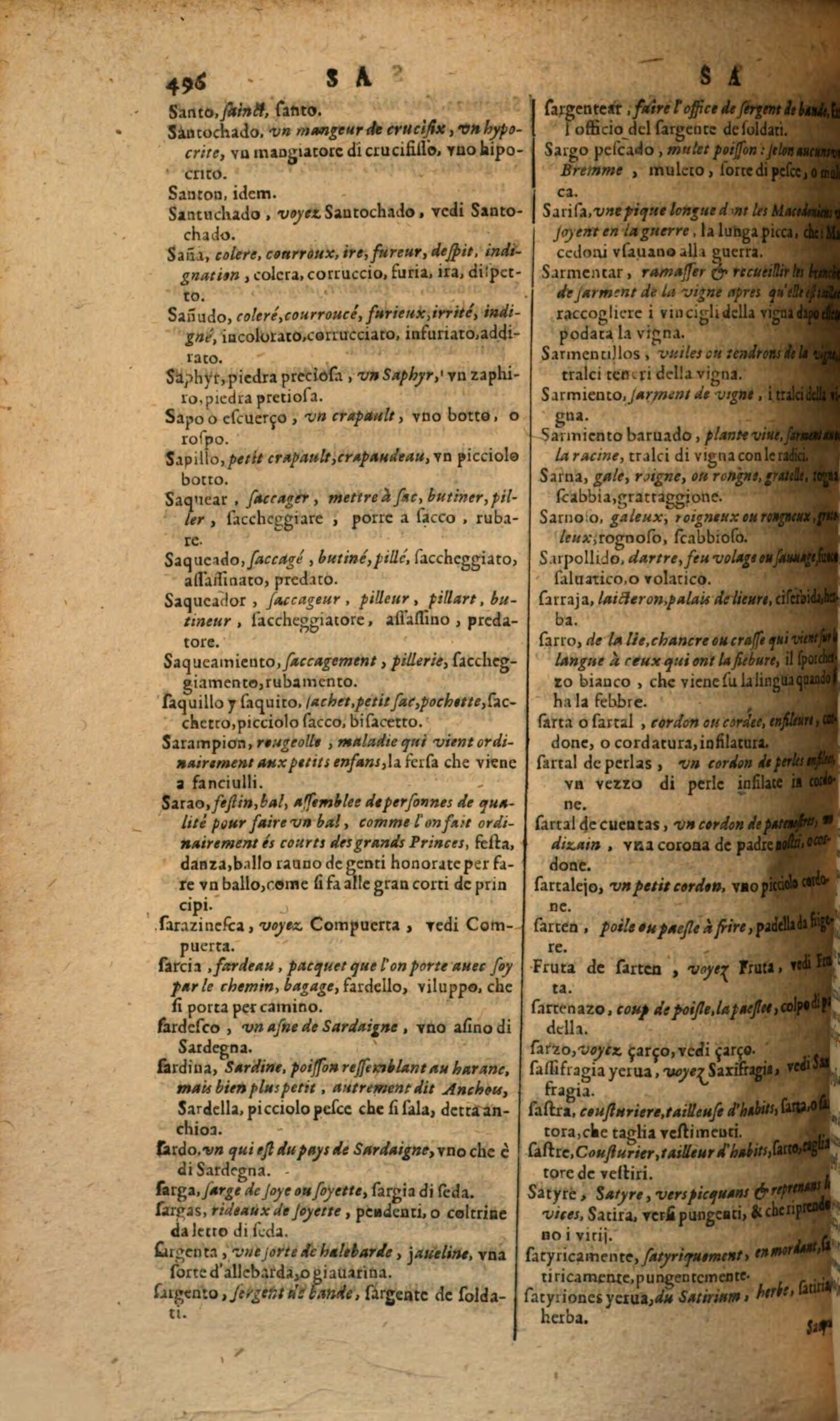 1617 Samuel Crespin - Trésor des trois langues française, italienne et espagnole - Berlin_Page_496.jpg