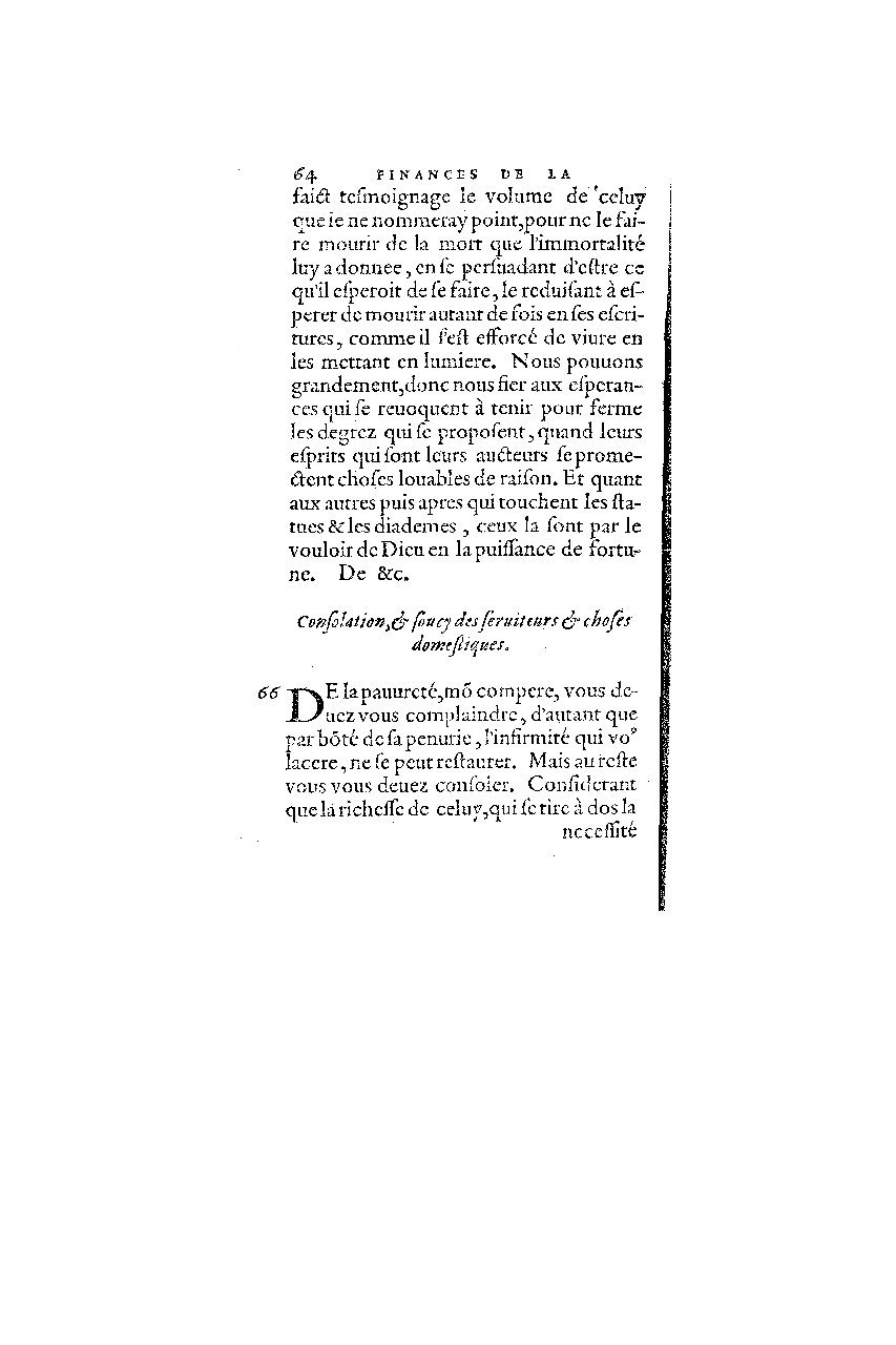 1572 - Nicolas Du Chemin - Finances et Trésor de la plume française - BM Lyon
