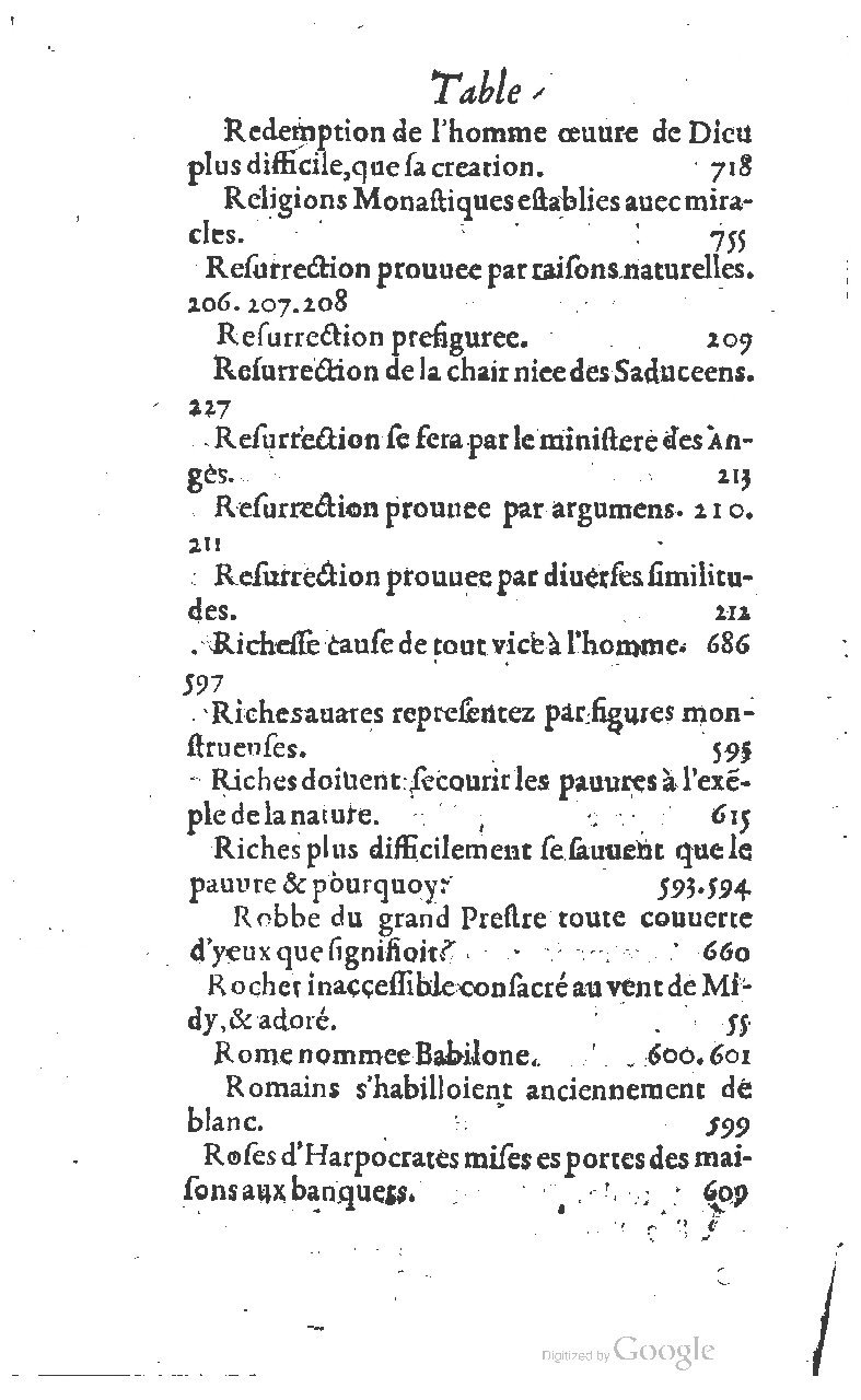 1607 - Nicolas Du Fossé - Trésor quadragésimal - T 01 - BM Lyon