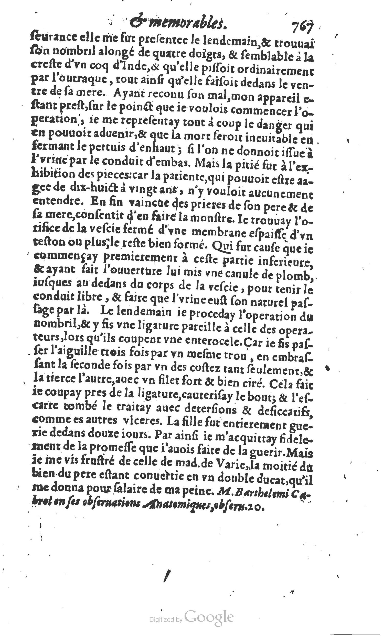 1610 - Paul Marceau - Trésor d’histoires admirables et mémorables - Princeton