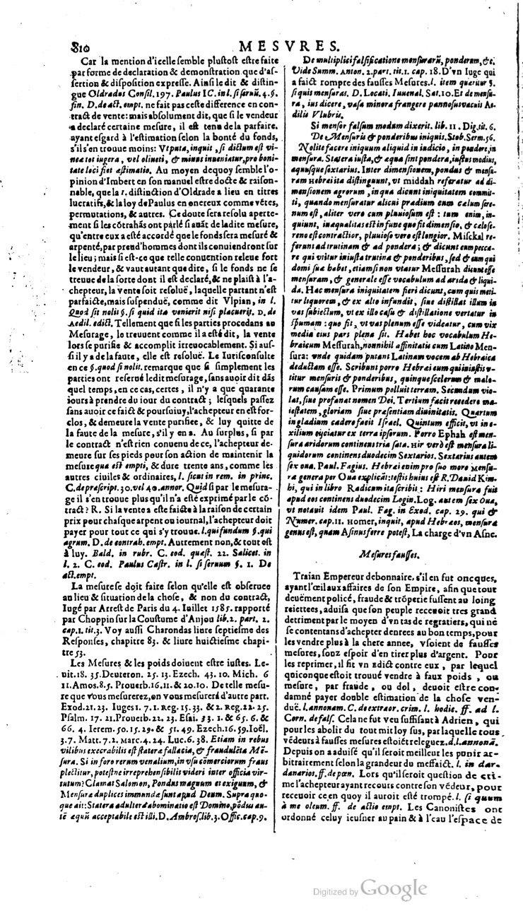 1629 - Veuve Nicolas Buon - Trésor du droit français (21754 T. 2) - BM Lyon 1629 - Veuve Nicolas Buon - Trésor du droit français (21754 T. 2) - BM Lyon