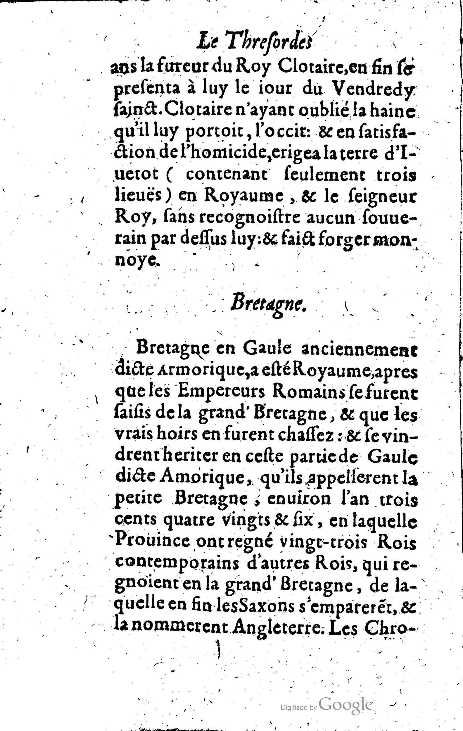 1619 - Jean Corrozet - Trésor des histoires de France - Anvers Musée Plantin-Moretus