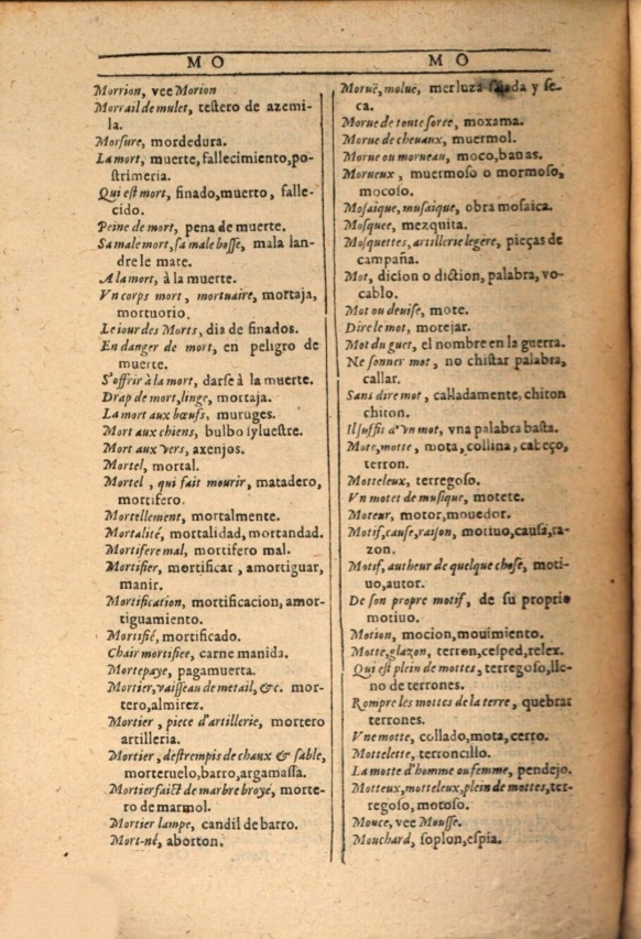 1607 - Marc Orry - Trésor des deux langues espagnole et française (Première et Seconde parties) - ÖNB Wien