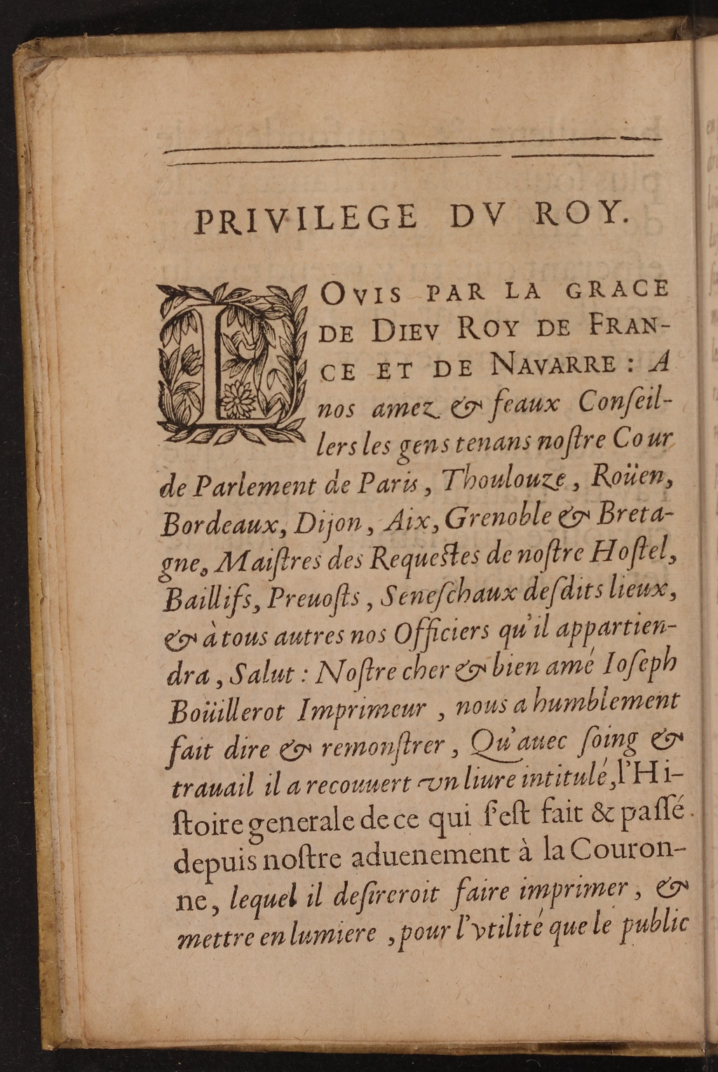 1626 - Joseph Bouillerot - Trésor de l’histoire générale de notre temps - BnF Arsenal