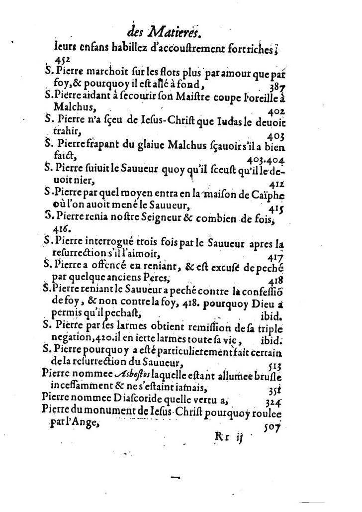 1607 - Nicolas Du Fossé - Trésor quadragésimal - T 02 - BM Lyon