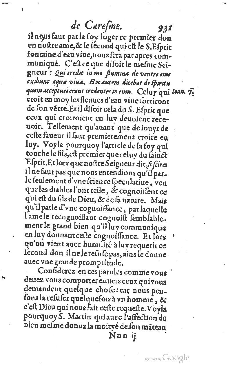 1607 - Nicolas Du Fossé - Trésor quadragésimal - T 01 - BM Lyon
