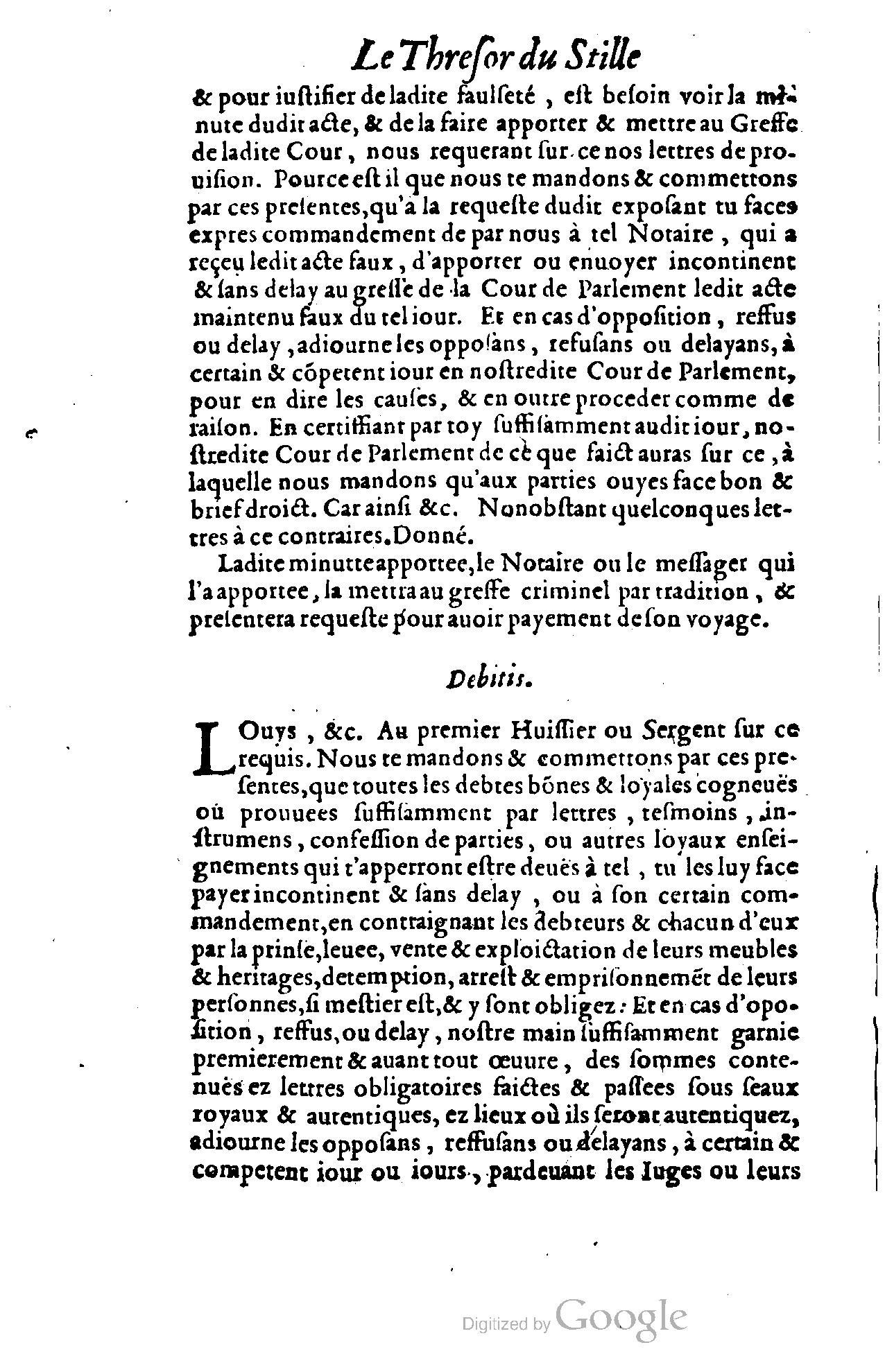 1614 - Jean Richer - Trésor du nouveau style et protocole de la chancellerie de France - BSB Munich