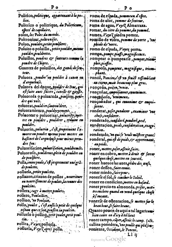 1616 - Veuve Marc Orry - Trésor des deux langues espagnole et française (Première et Seconde parties) - BM Lyon